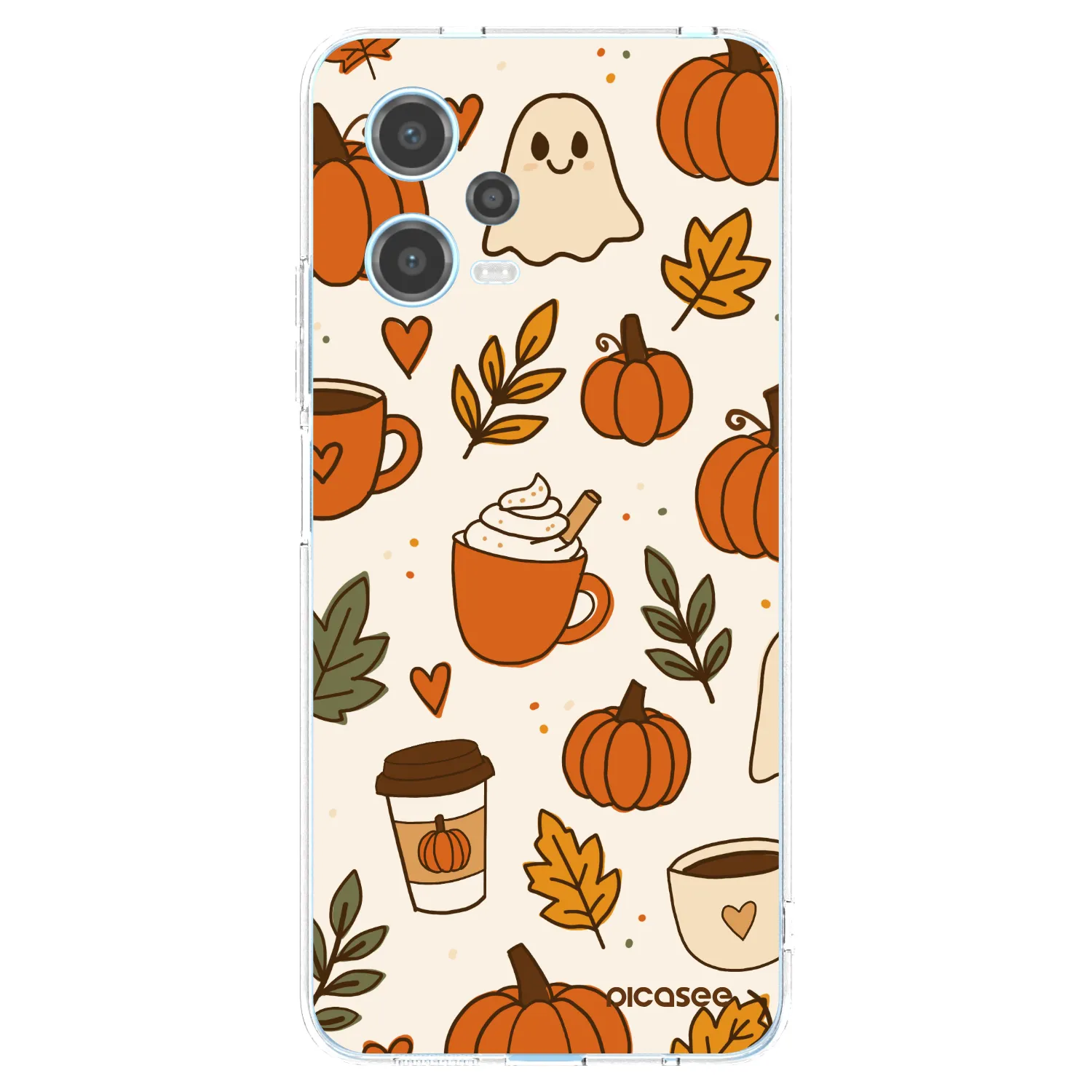 Picasee silikonski prozorni ovitek za Xiaomi Redmi Note 12 5G - Fall vibes