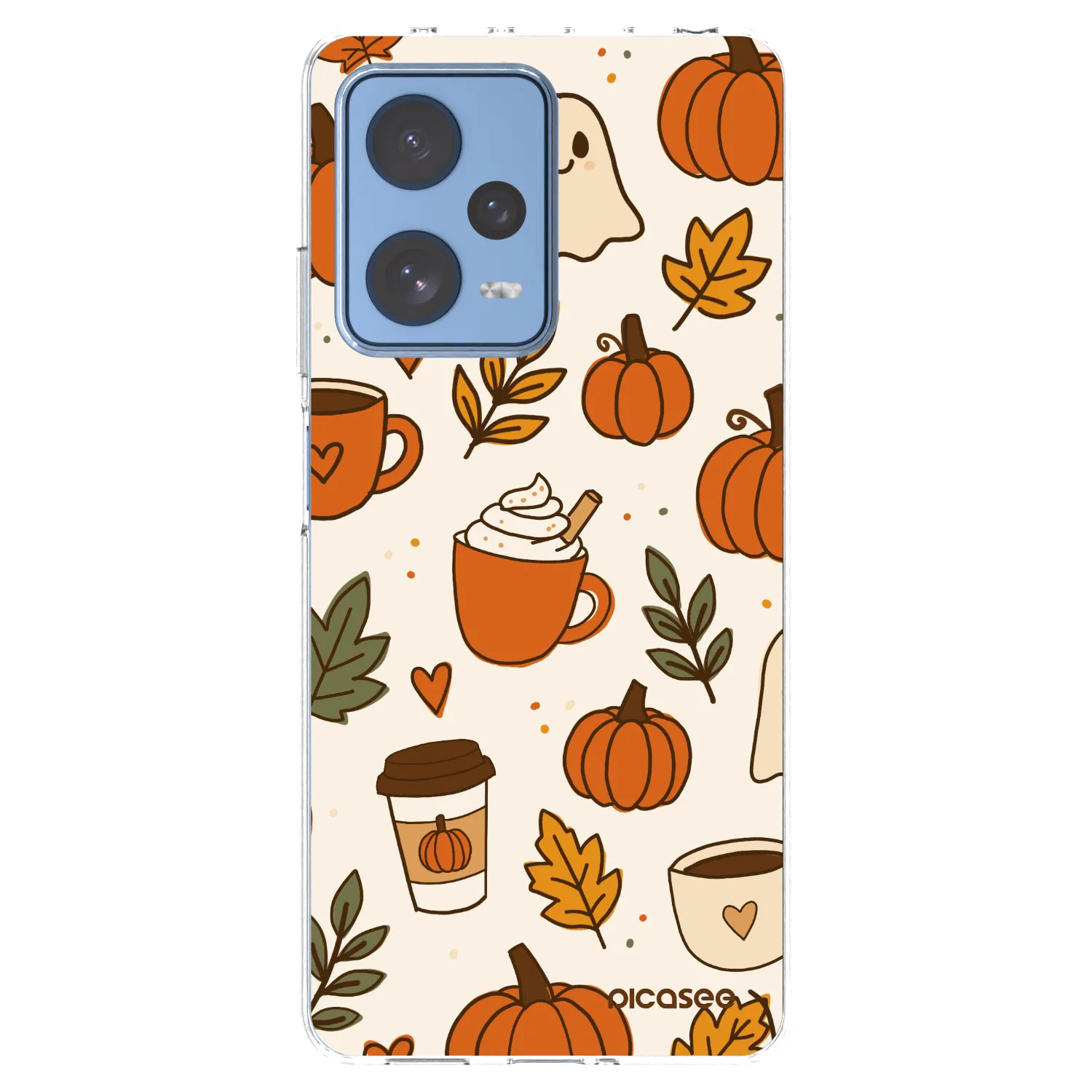 Picasee silikonski prozorni ovitek za Xiaomi Redmi Note 12 Pro 5G - Fall vibes