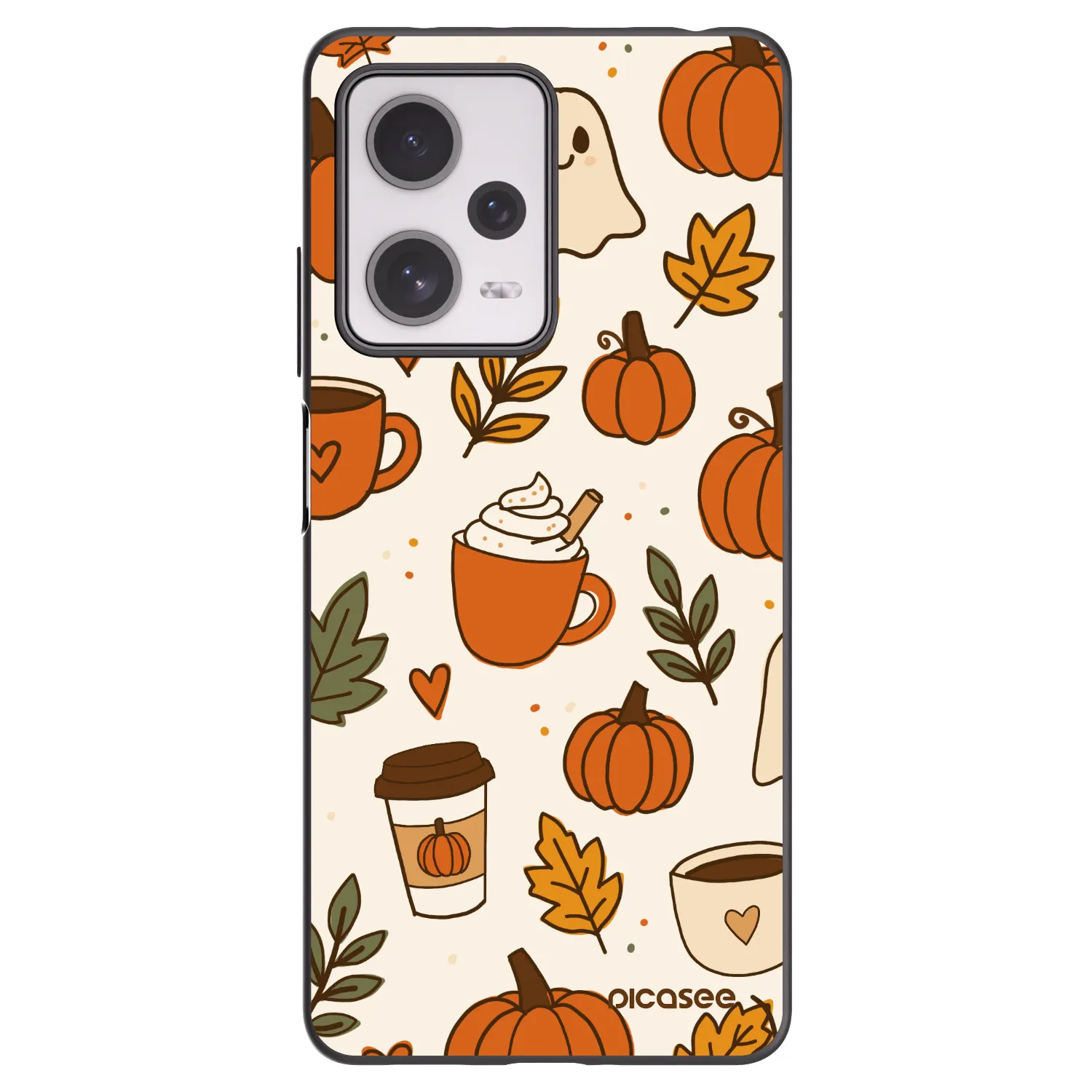 Picasee silikonski črni ovitek za Xiaomi Redmi Note 12 Pro+ 5G - Fall vibes