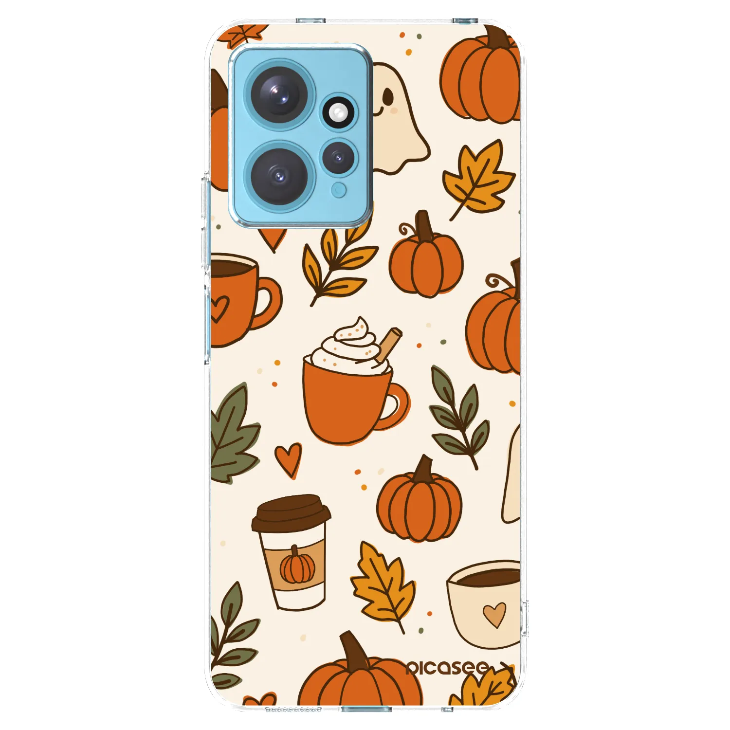 Picasee silikonski prozorni ovitek za Xiaomi Redmi Note 12 4G - Fall vibes