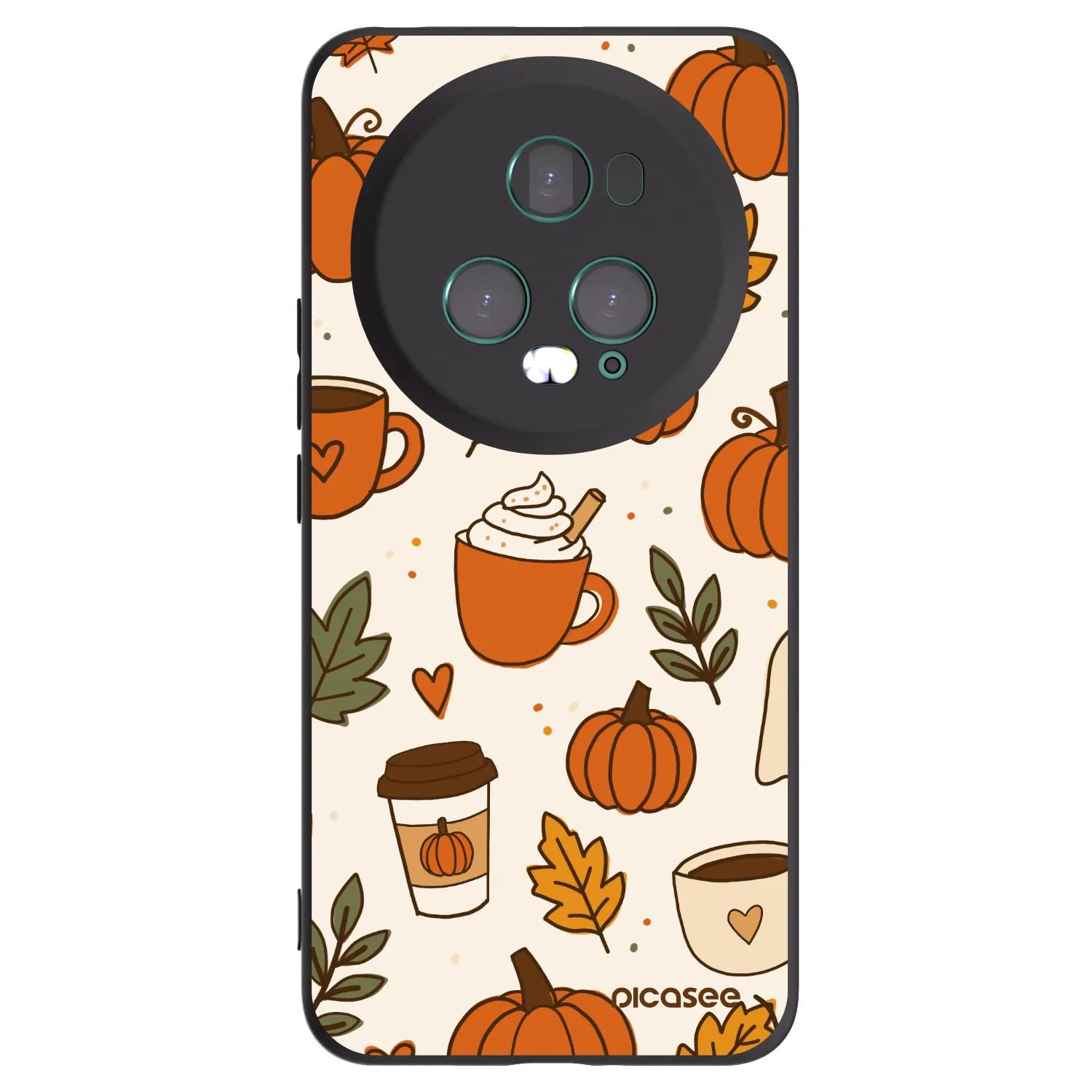 Picasee silikonski črni ovitek za Honor Magic5 Pro - Fall vibes