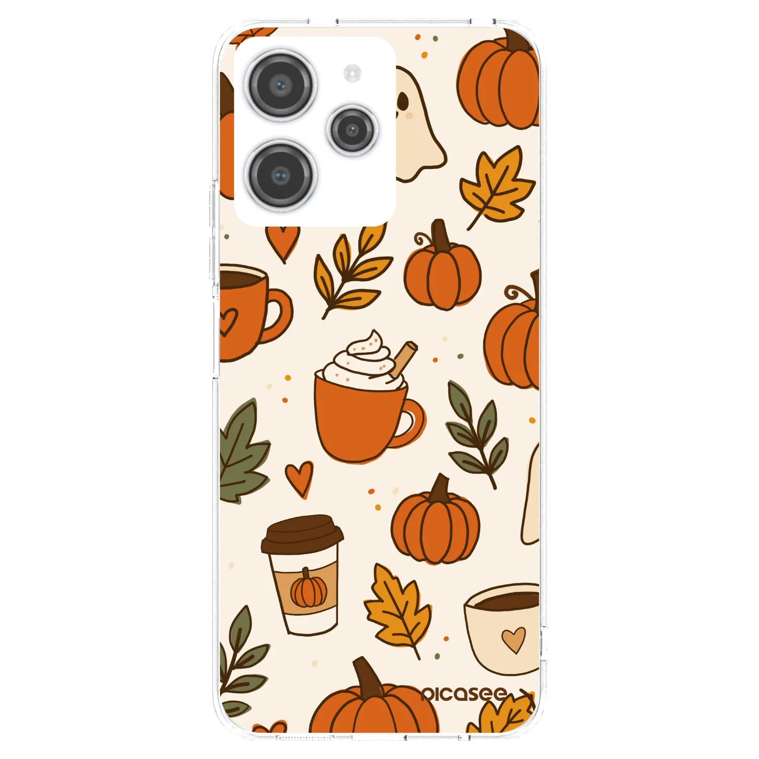 Picasee silikonski prozorni ovitek za Xiaomi Redmi 12 4G - Fall vibes