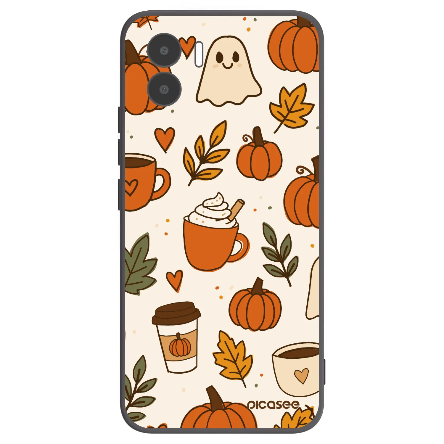 Picasee silikonski črni ovitek za Xiaomi Redmi A2 - Fall vibes