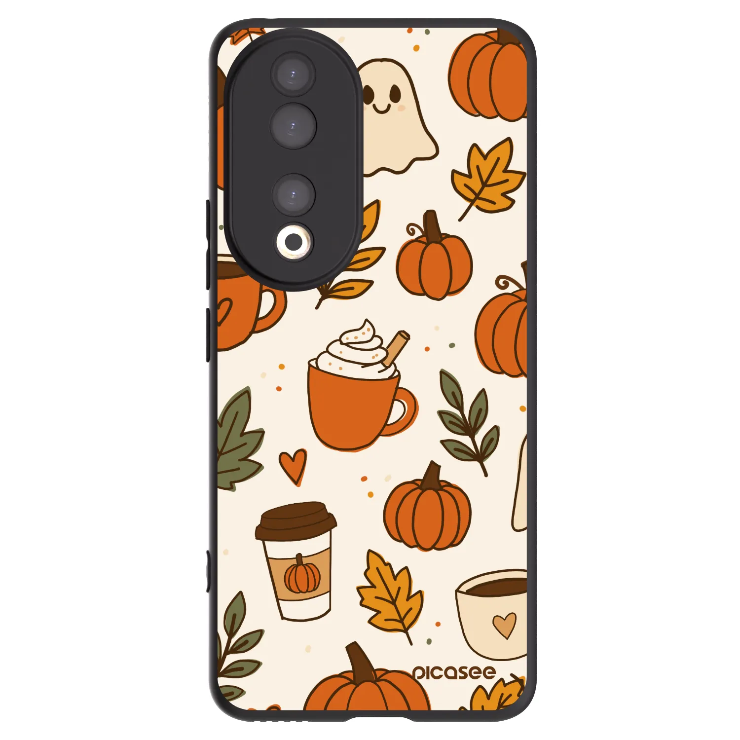 Picasee silikonski črni ovitek za Honor 90 5G - Fall vibes