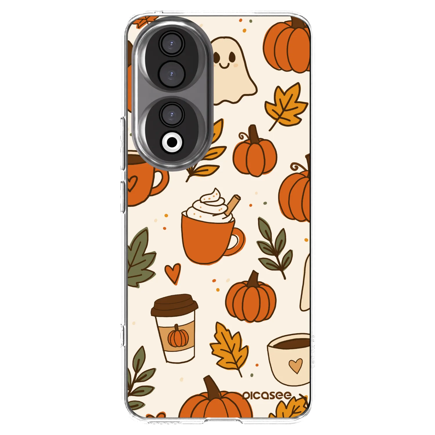Picasee silikonski prozorni ovitek za Honor 90 5G - Fall vibes