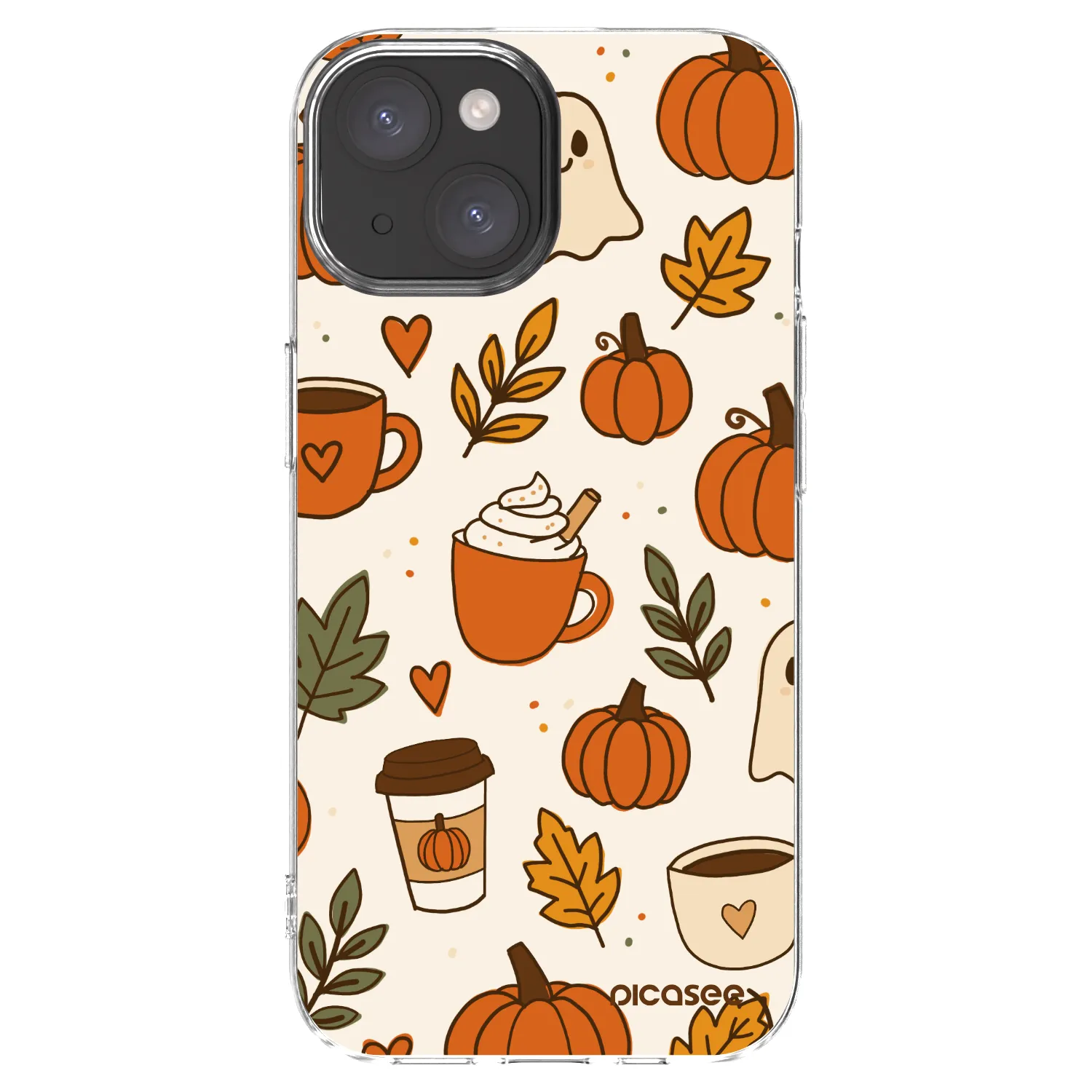 Picasee silikonski prozorni ovitek za Apple iPhone 15 - Fall vibes