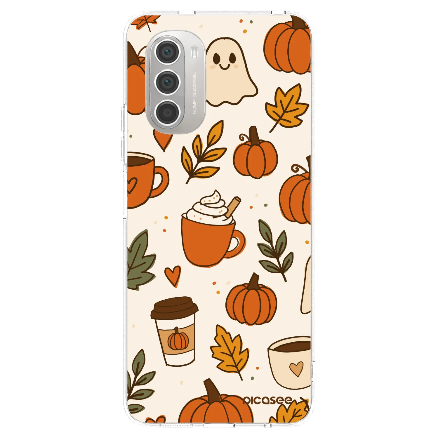 Picasee silikonski prozorni ovitek za Motorola Moto G51 - Fall vibes