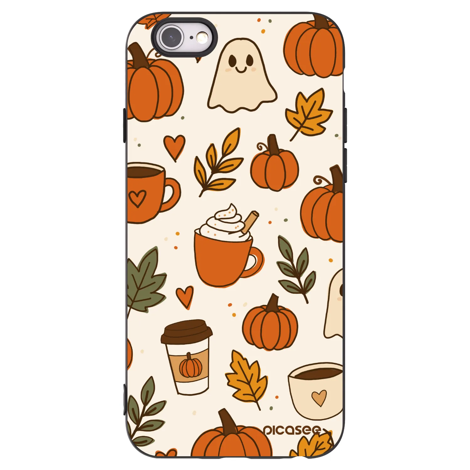 Picasee silikonski črni ovitek za Apple iPhone 6/6S - Fall vibes