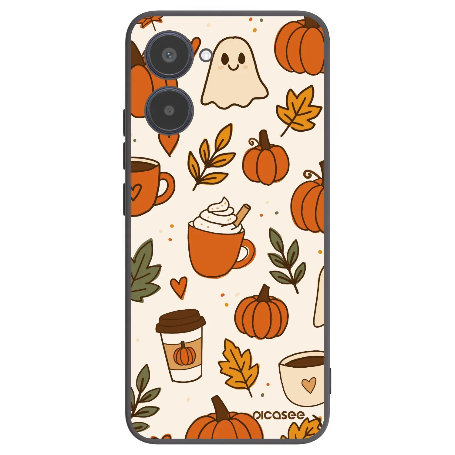 Picasee silikonski črni ovitek za Realme 10 4G - Fall vibes