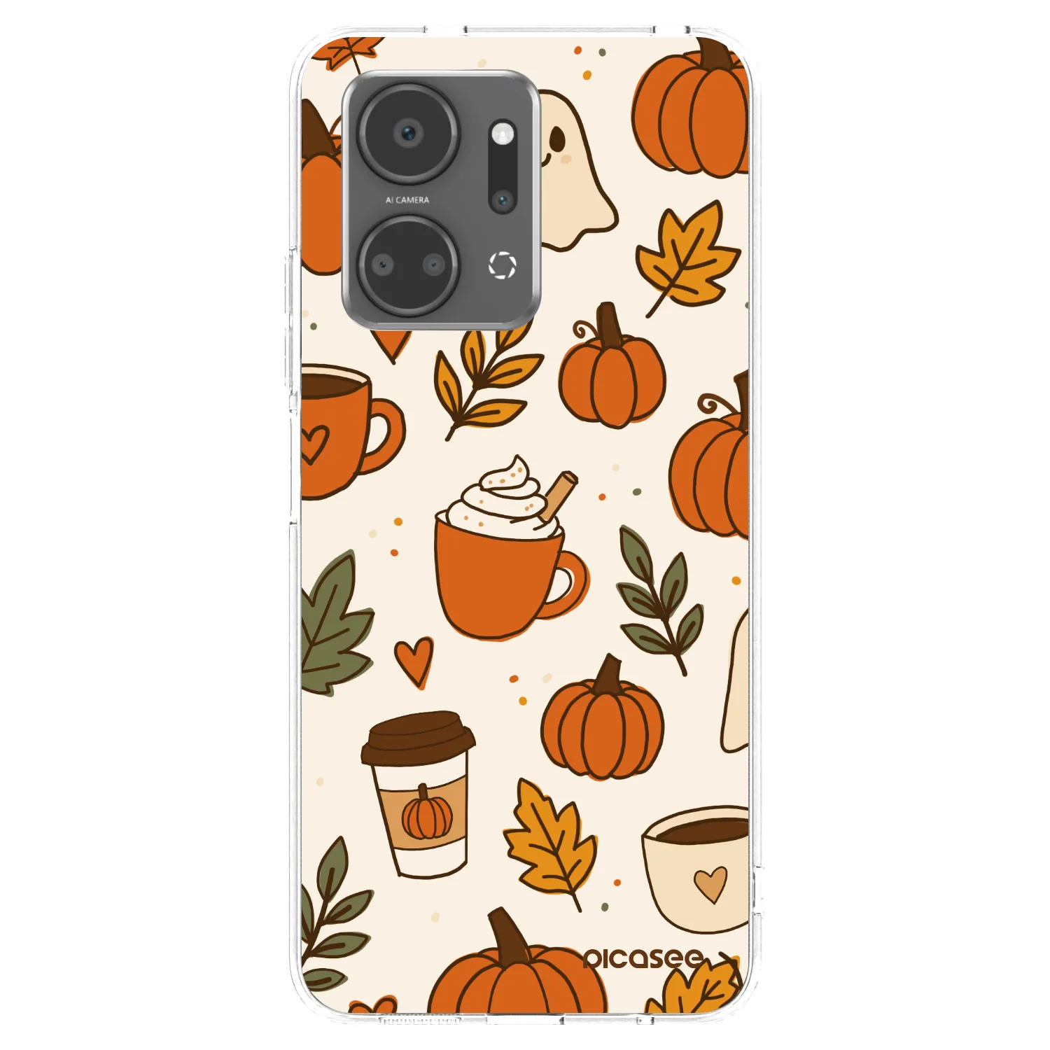Picasee silikonski prozorni ovitek za Honor X7a - Fall vibes