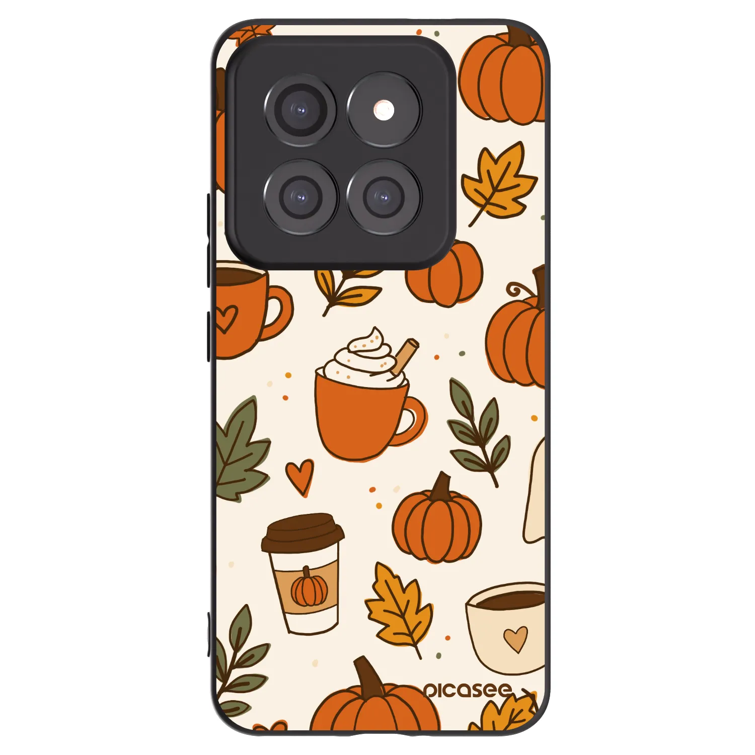 Picasee silikonski črni ovitek za Xiaomi 14 Pro - Fall vibes
