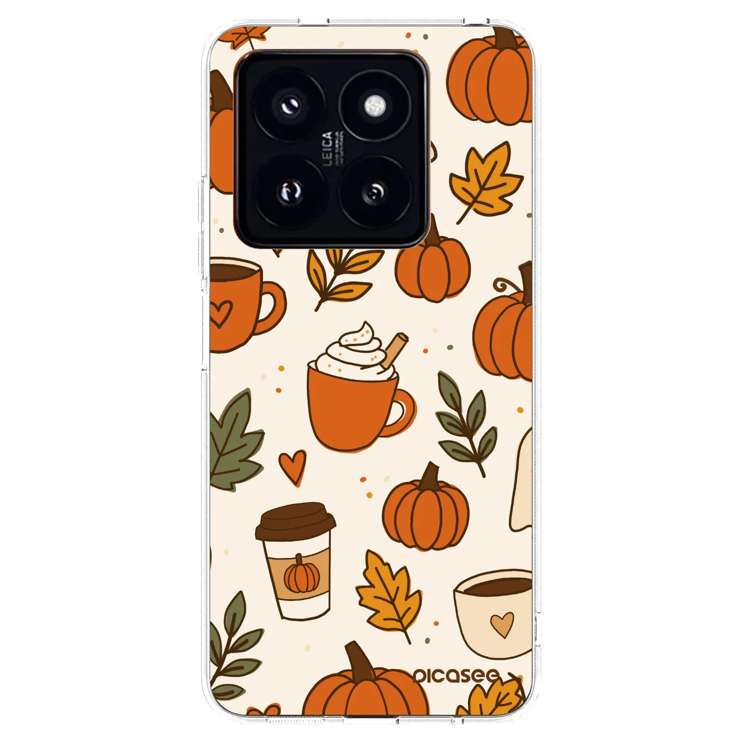Picasee silikonski prozorni ovitek za Xiaomi 14 Pro - Fall vibes