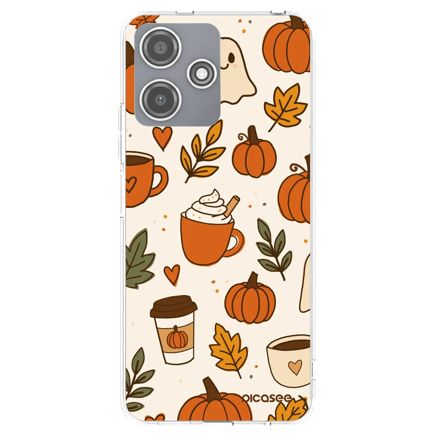 Picasee silikonski prozorni ovitek za Xiaomi Redmi 12 5G - Fall vibes