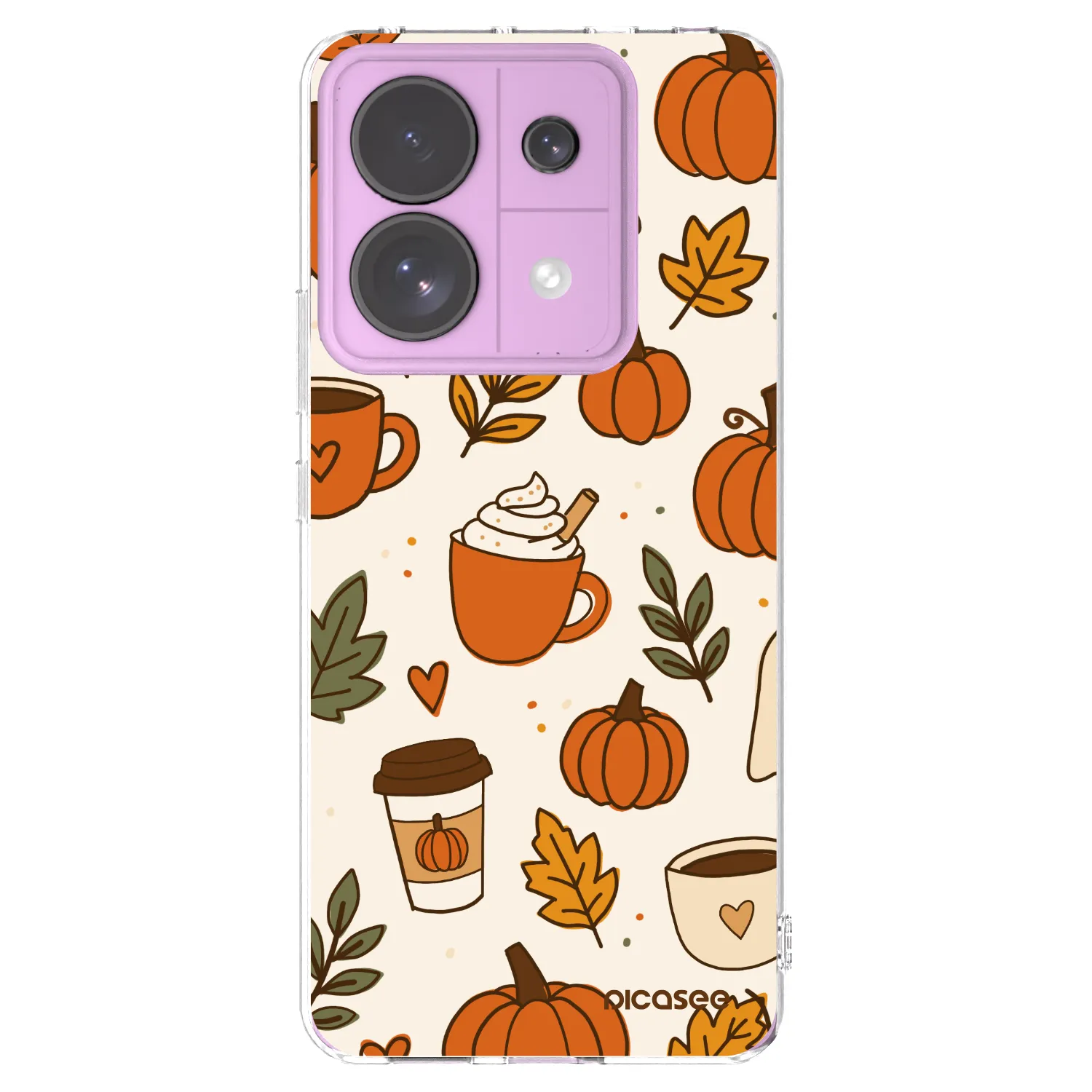 Picasee silikonski prozorni ovitek za Xiaomi Redmi Note 13 Pro 5G - Fall vibes