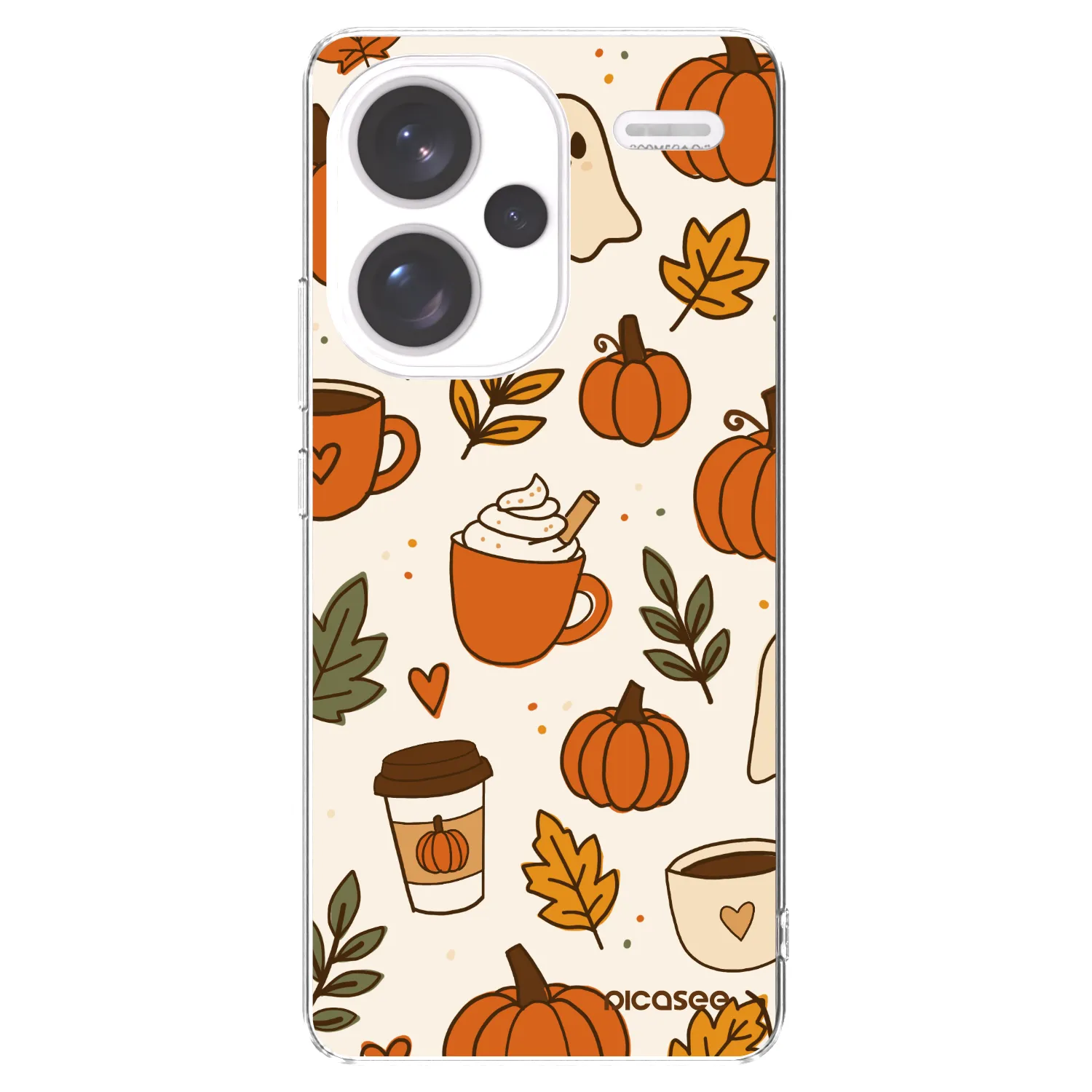 Picasee silikonski prozorni ovitek za Xiaomi Redmi Note 13 Pro+ 5G - Fall vibes
