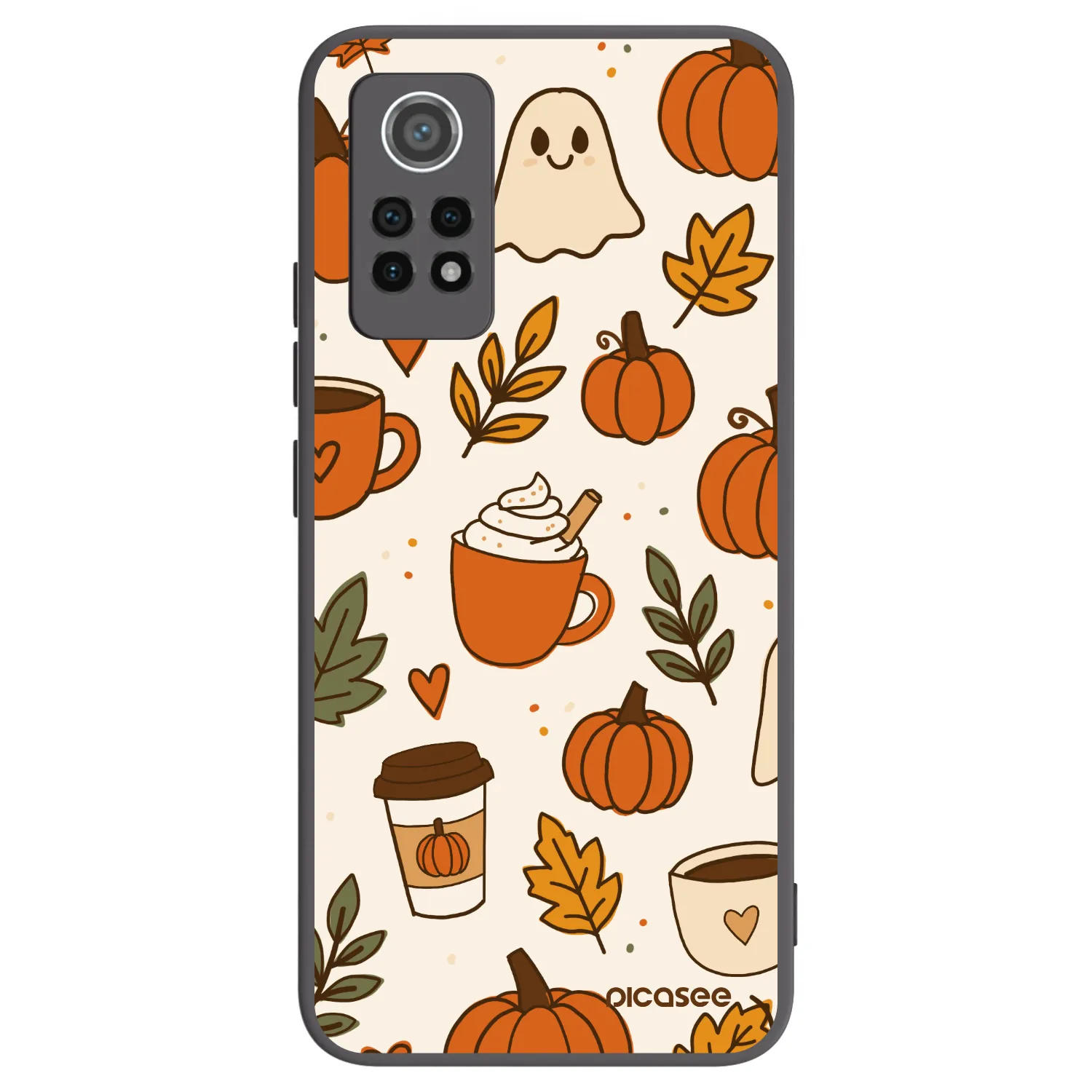 Picasee silikonski črni ovitek za Xiaomi Redmi Note 12 Pro 4G - Fall vibes