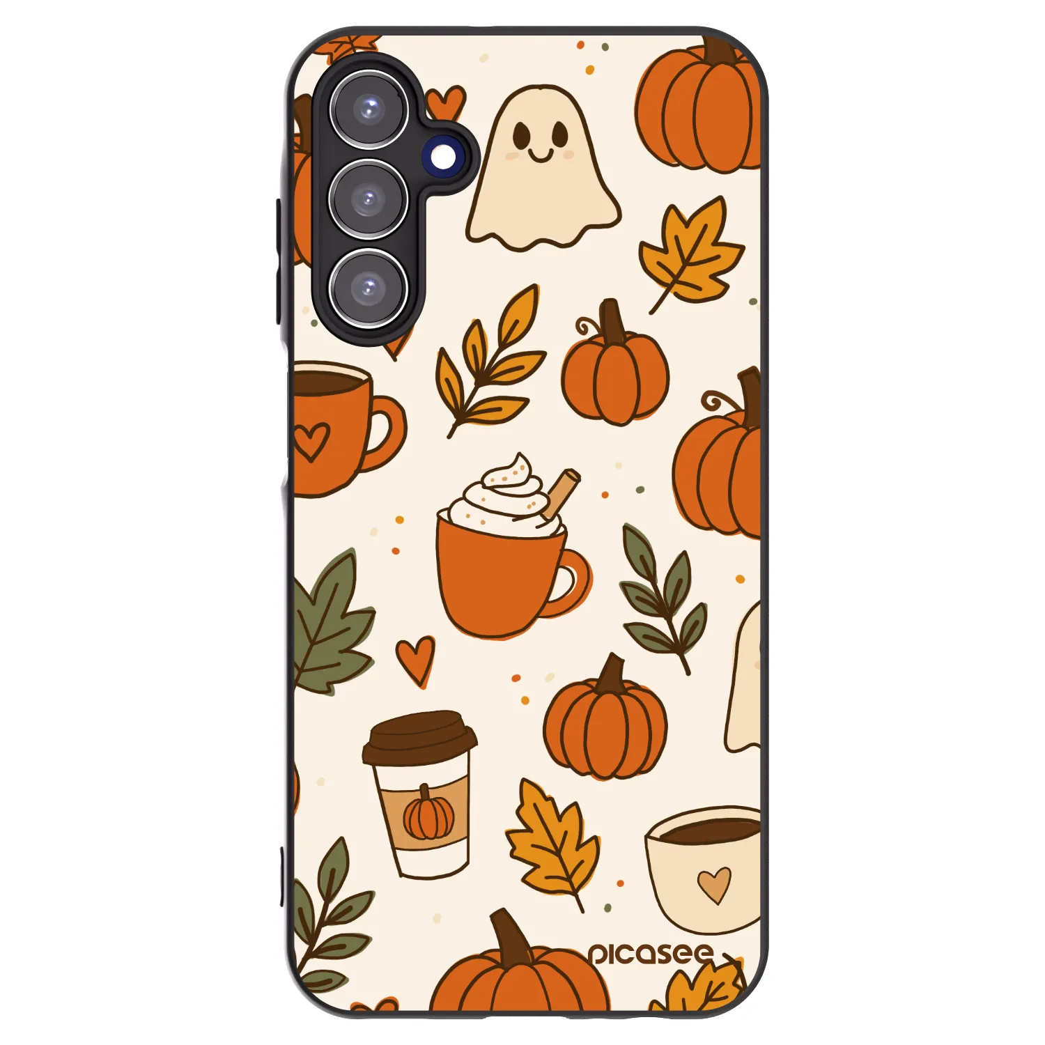 Picasee silikonski črni ovitek za Samsung Galaxy A15 A156B 5G - Fall vibes