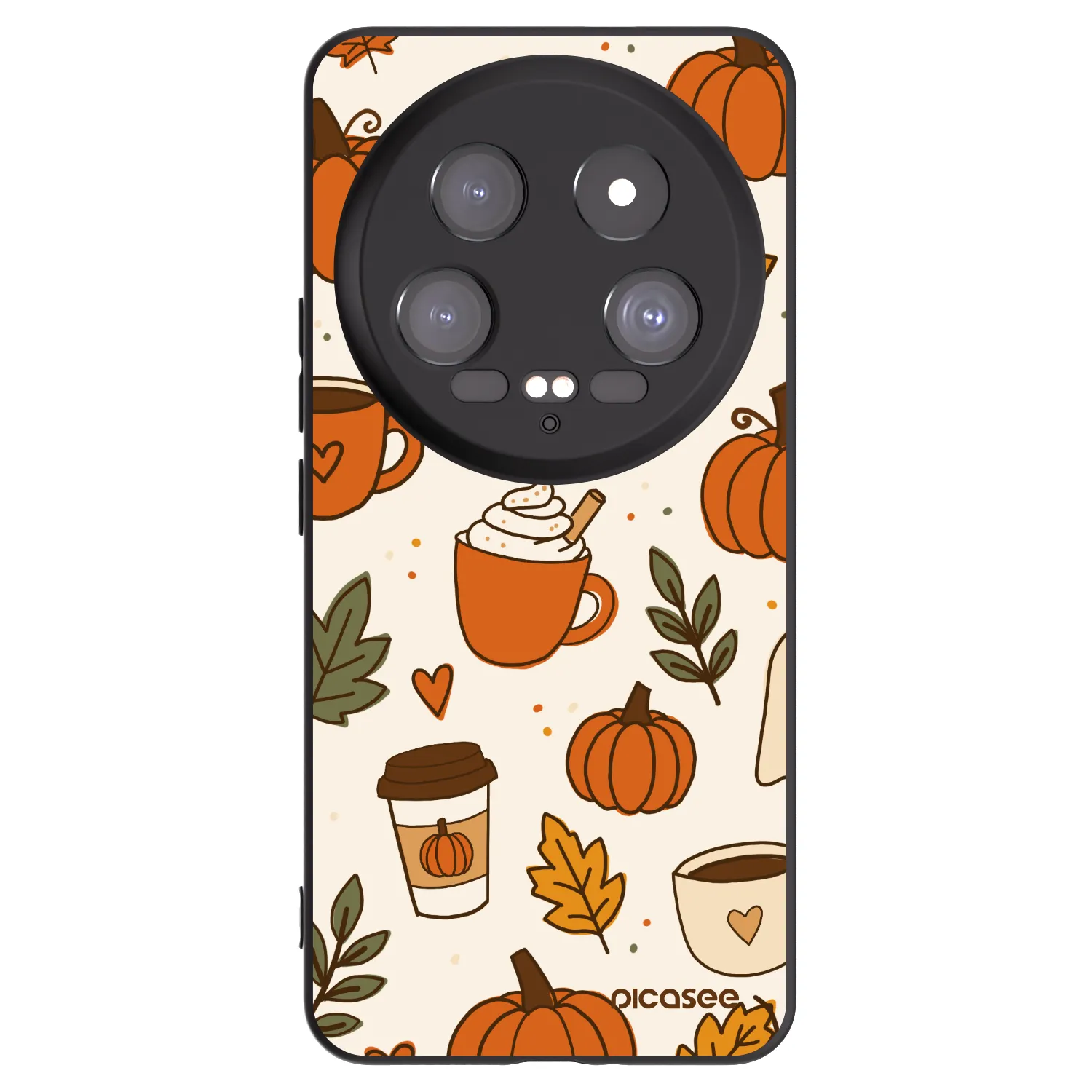 Picasee silikonski črni ovitek za Xiaomi 14 Ultra - Fall vibes