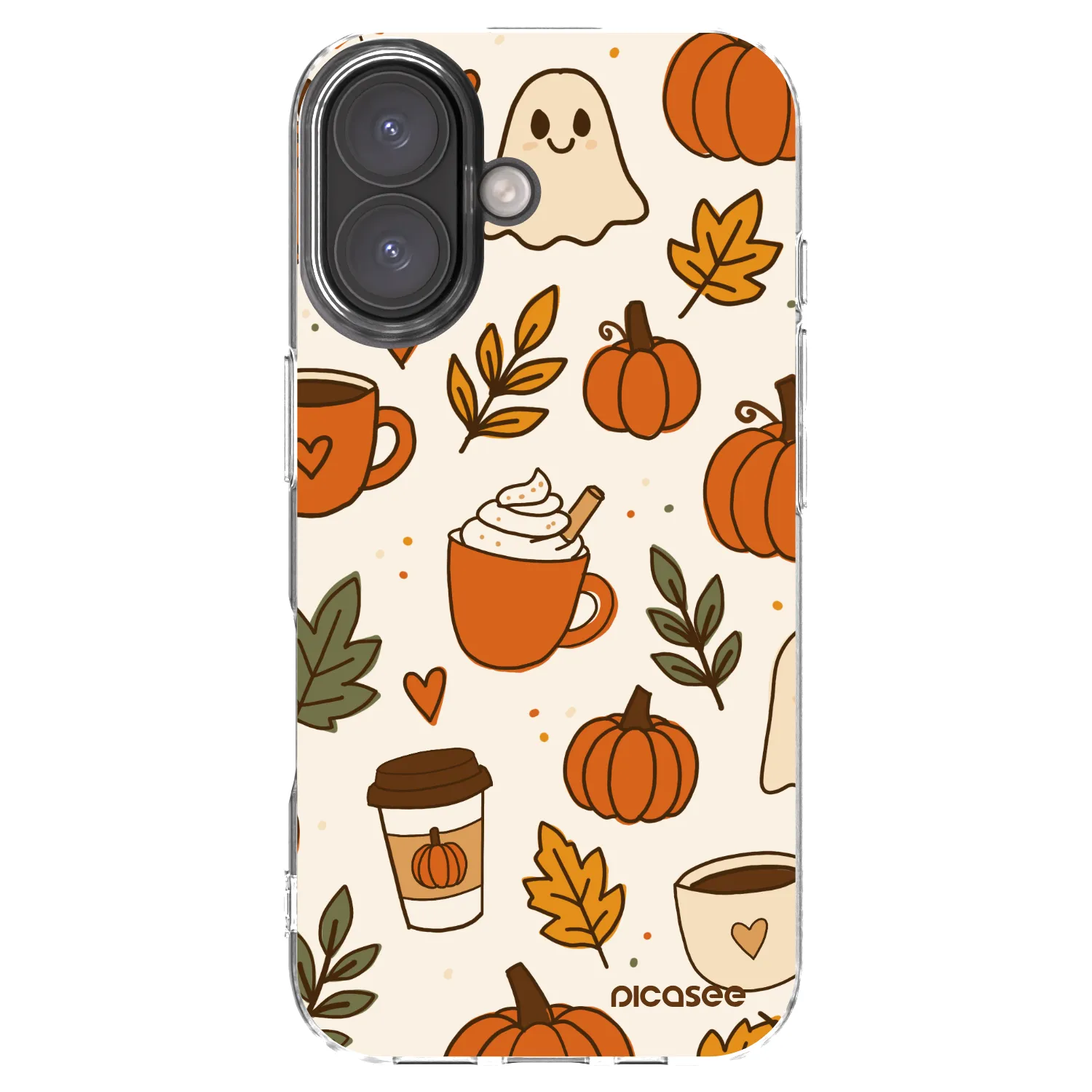 Picasee silikonski prozorni ovitek za Apple iPhone 16 - Fall vibes
