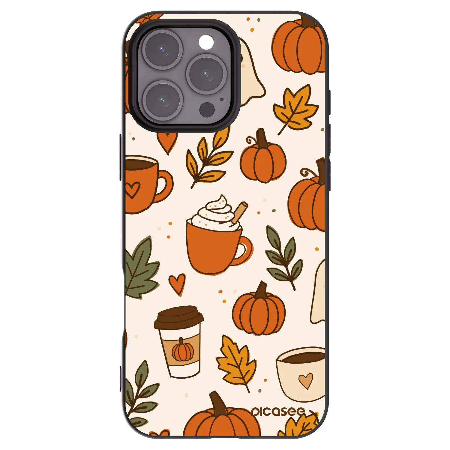 Picasee silikonski črni ovitek za Apple iPhone 16 Pro Max - Fall vibes
