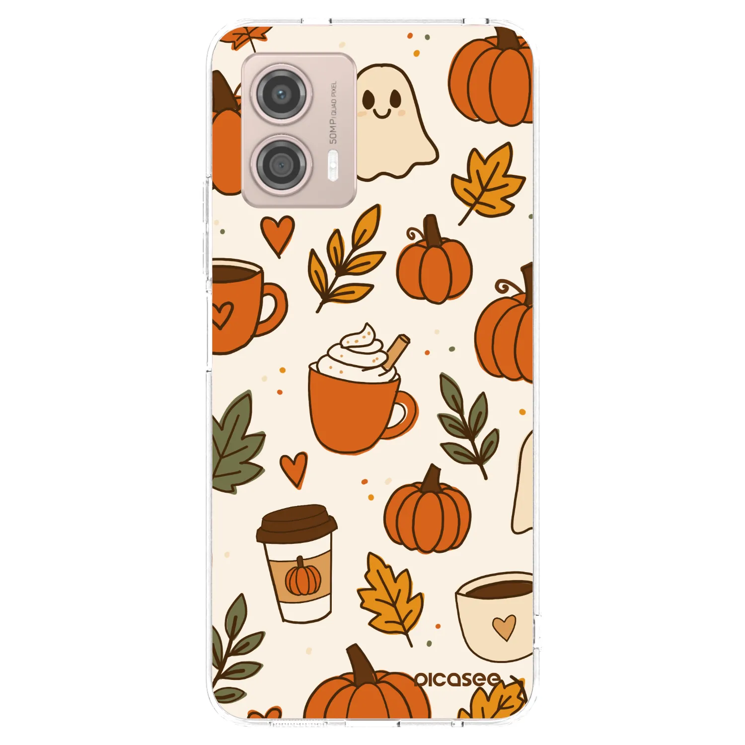 Picasee silikonski prozorni ovitek za Motorola Moto G53 5G - Fall vibes