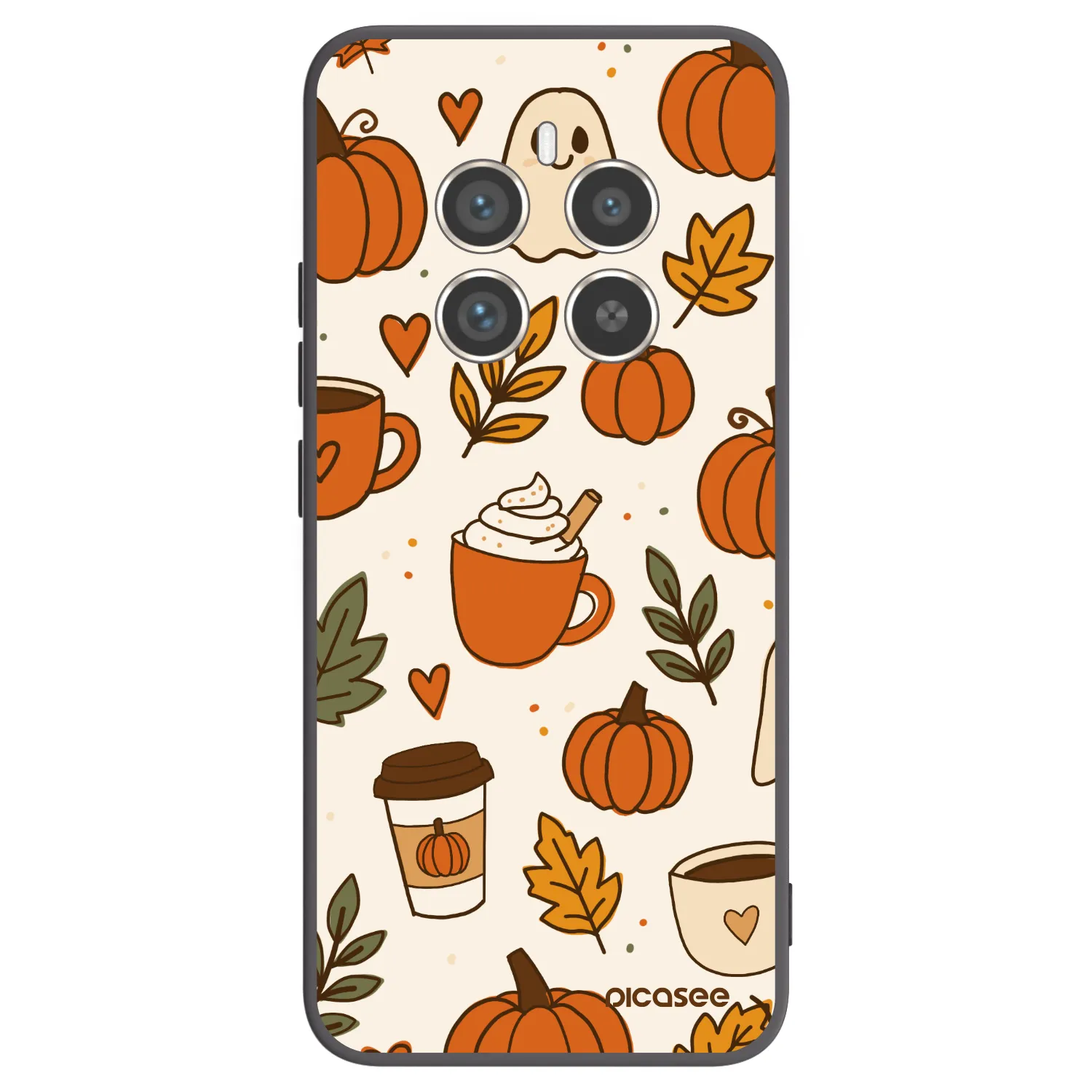 Picasee silikonski črni ovitek za Realme 12 Pro 5G - Fall vibes