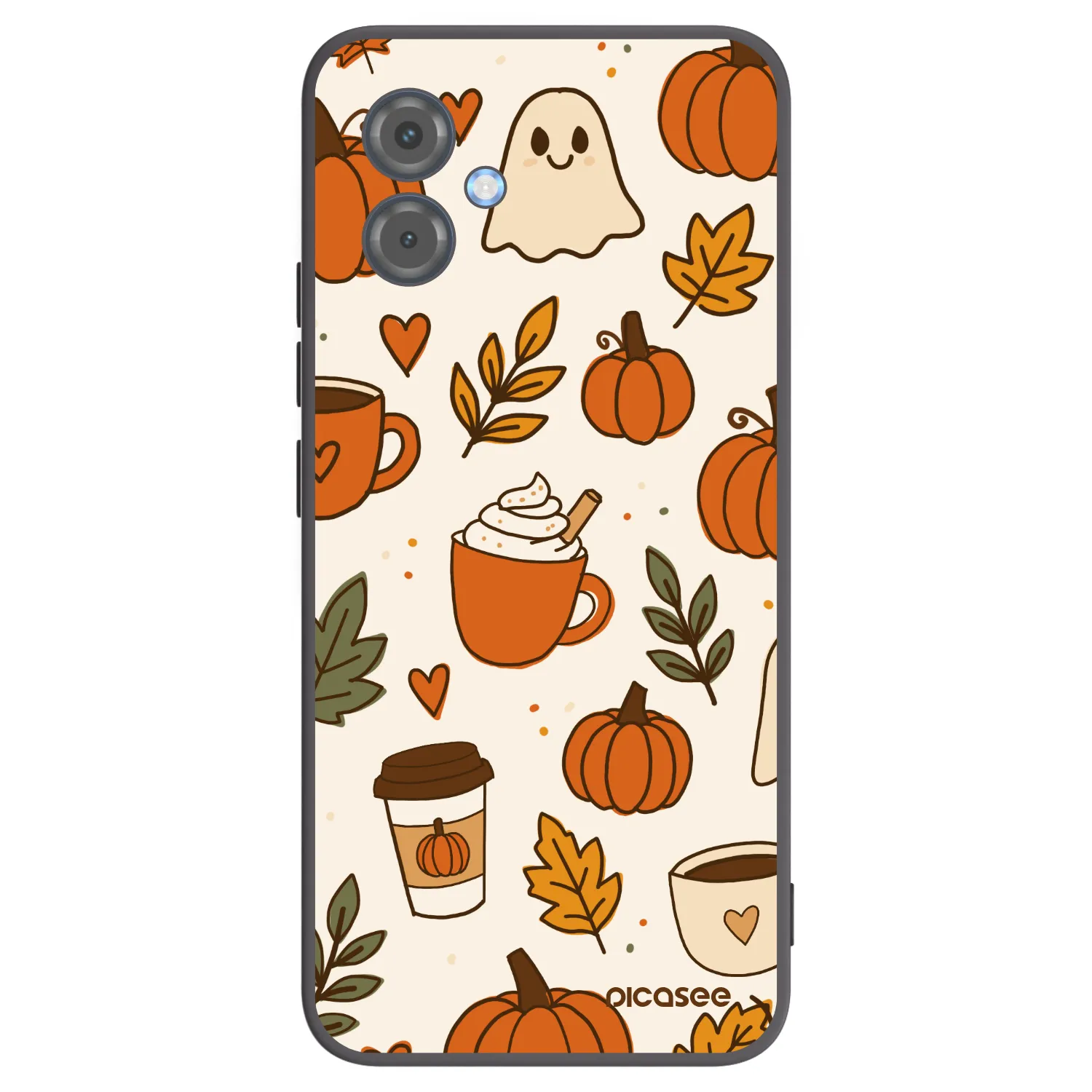 Picasee silikonski črni ovitek za Motorola Moto G14 - Fall vibes