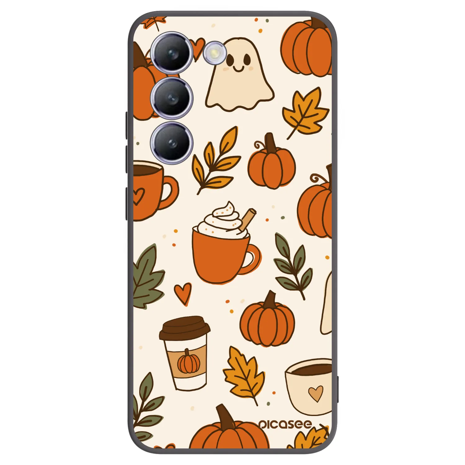 Picasee silikonski črni ovitek za Vivo V40 SE 5G - Fall vibes