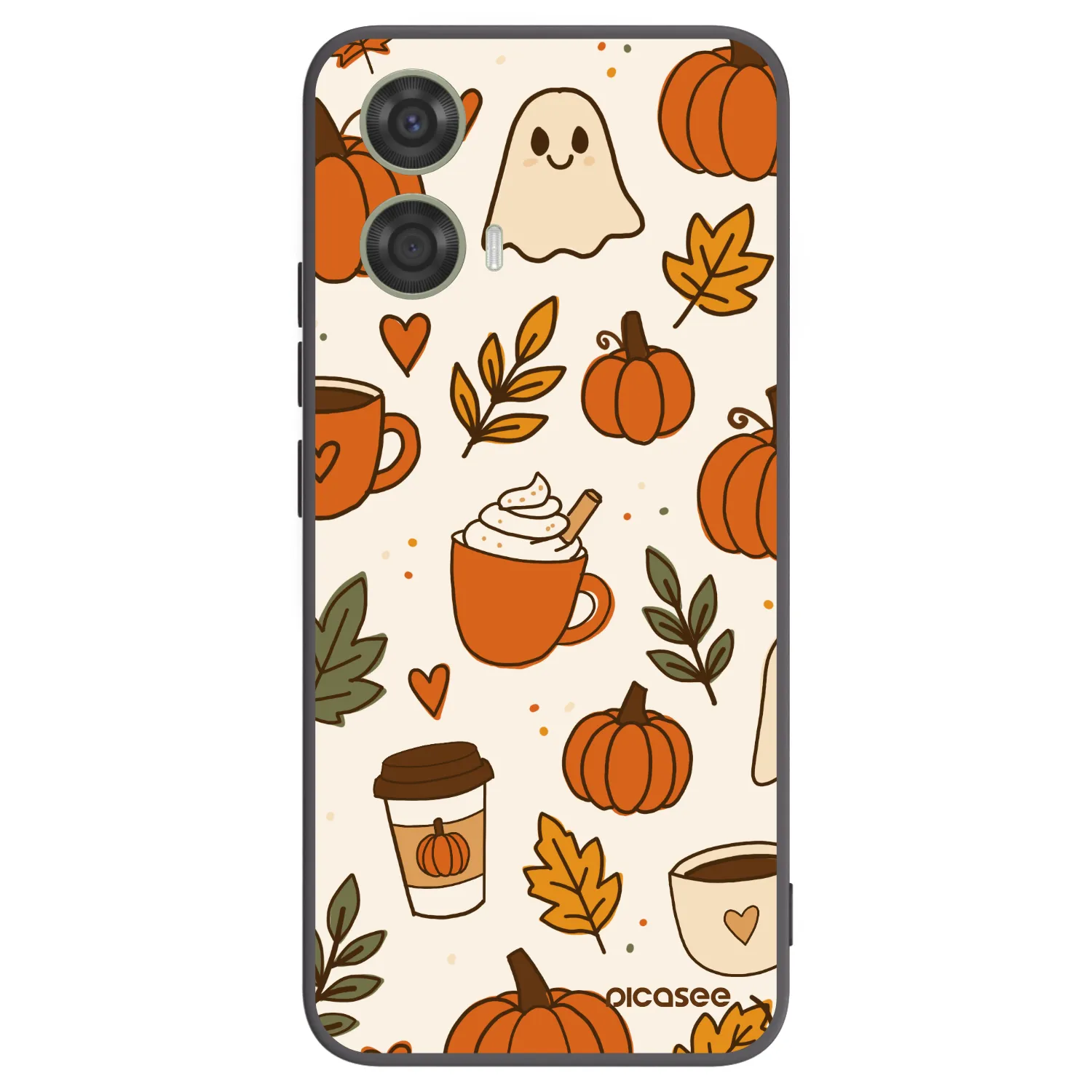 Picasee silikonski črni ovitek za Motorola Moto G24 - Fall vibes