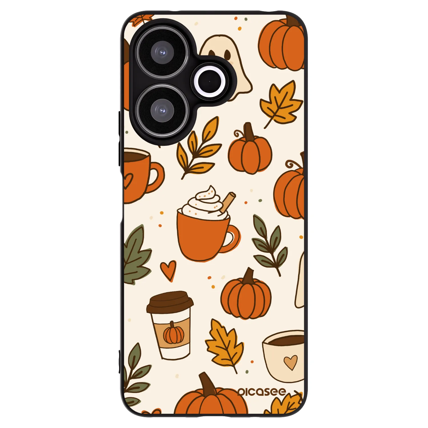 Picasee silikonski črni ovitek za Xiaomi Redmi 13 4G - Fall vibes