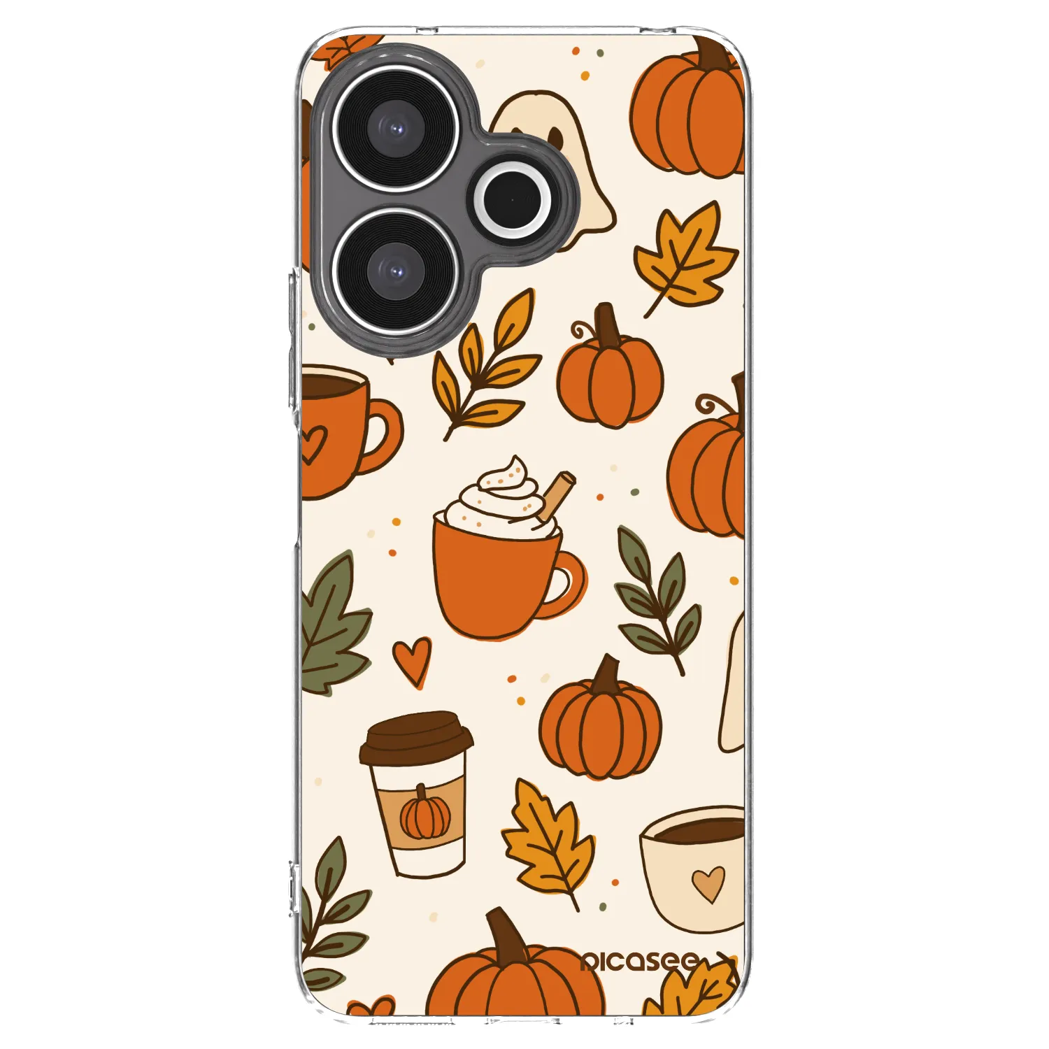 Picasee silikonski prozorni ovitek za Xiaomi Redmi 13 4G - Fall vibes