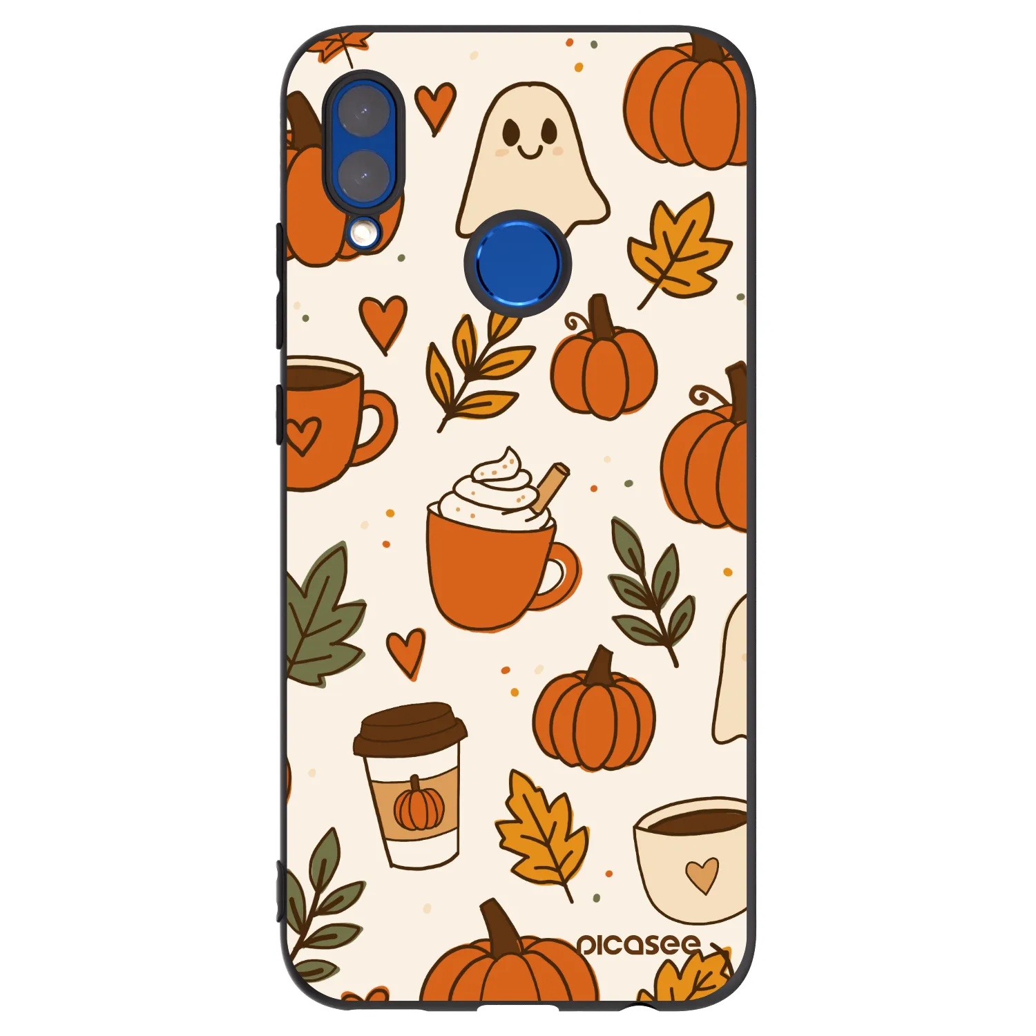 Picasee silikonski črni ovitek za Huawei P Smart 2019 - Fall vibes