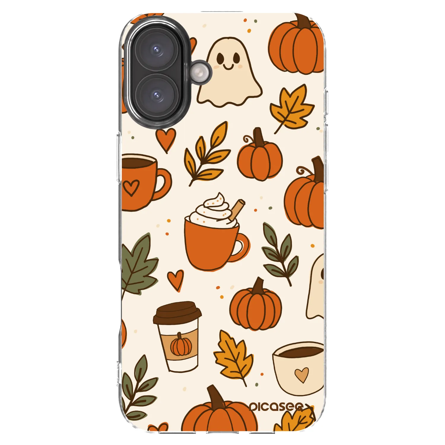 Picasee silikonski prozorni ovitek za Apple iPhone 16 Plus - Fall vibes