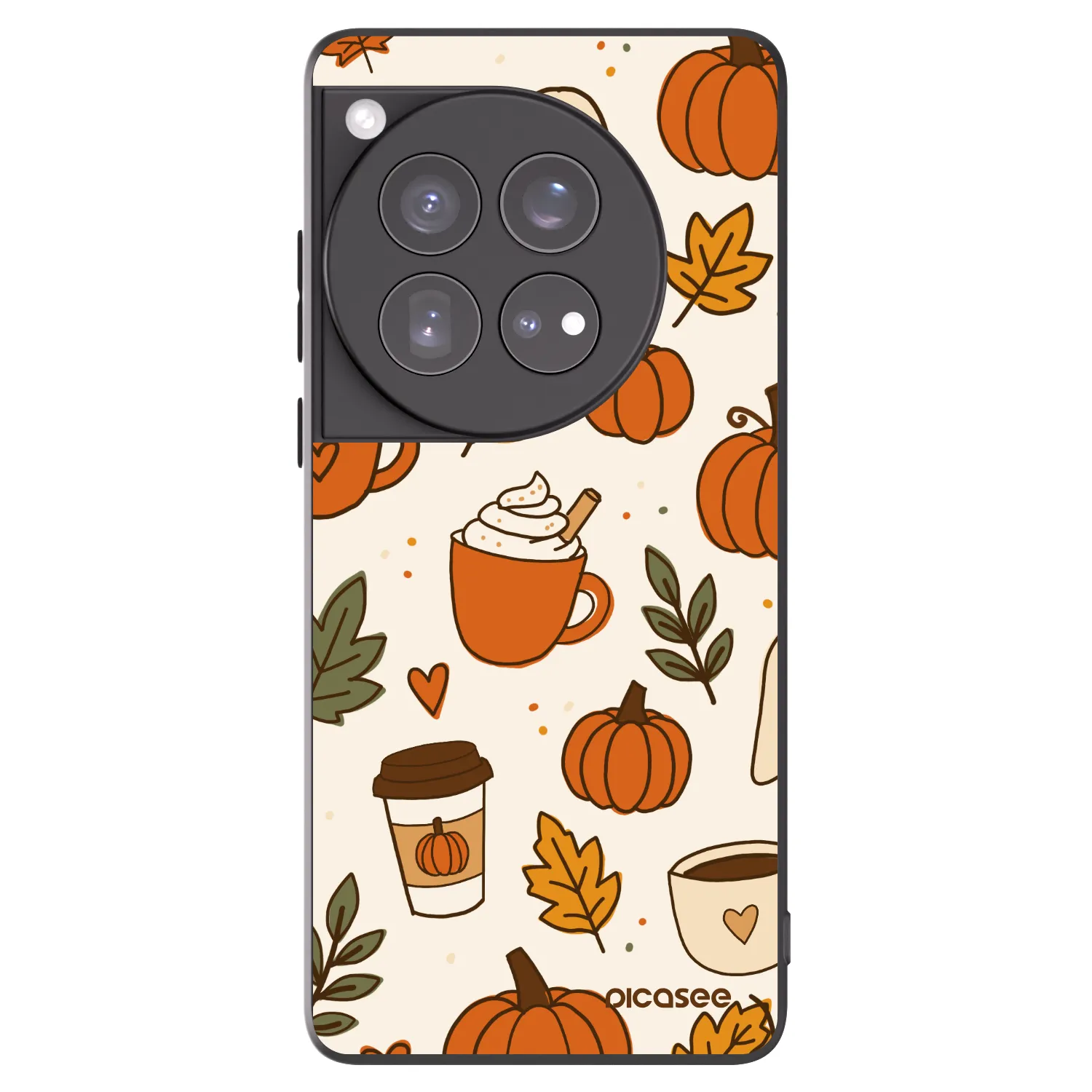 Picasee silikonski črni ovitek za OnePlus 12 5G - Fall vibes