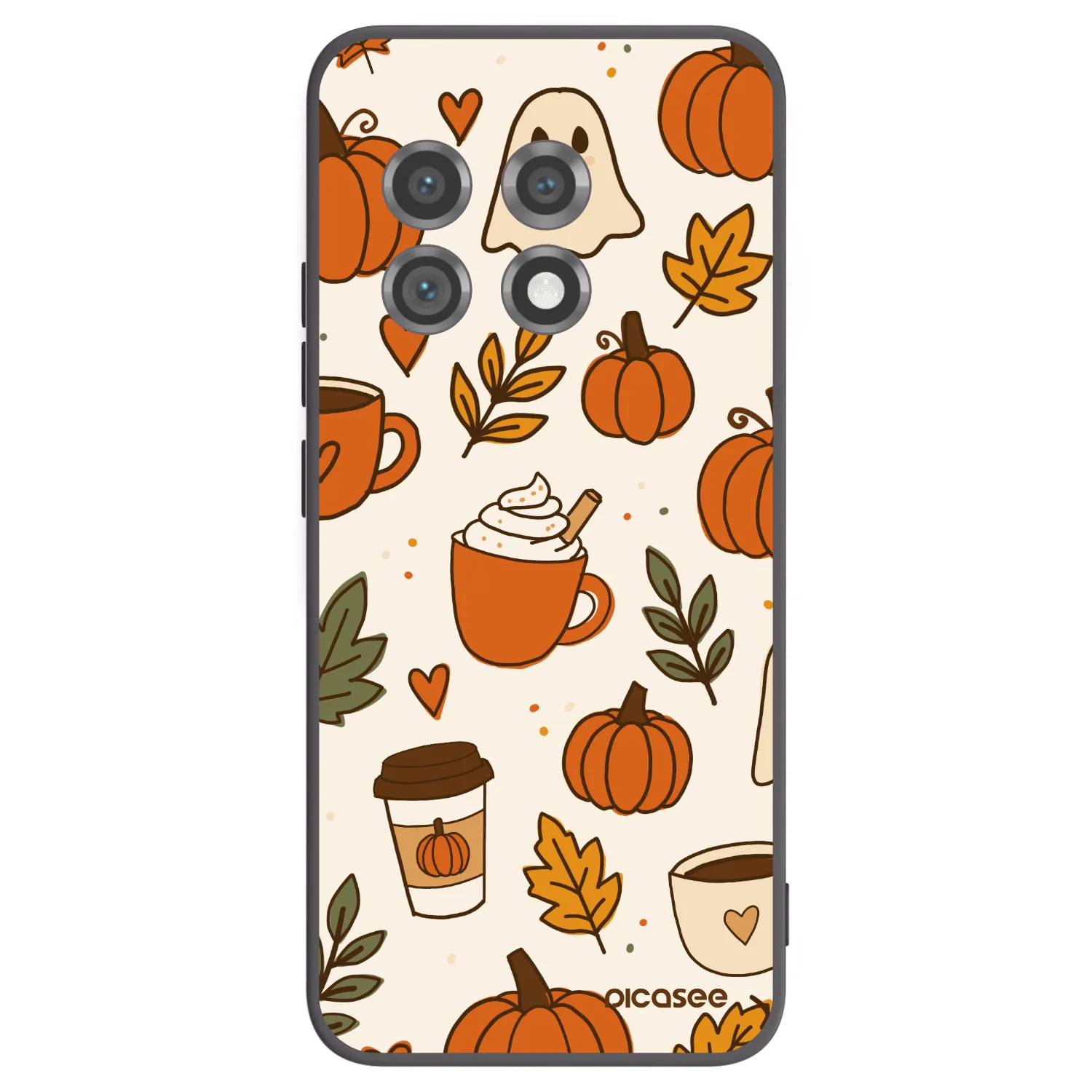 Picasee silikonski črni ovitek za OnePlus 11 5G - Fall vibes