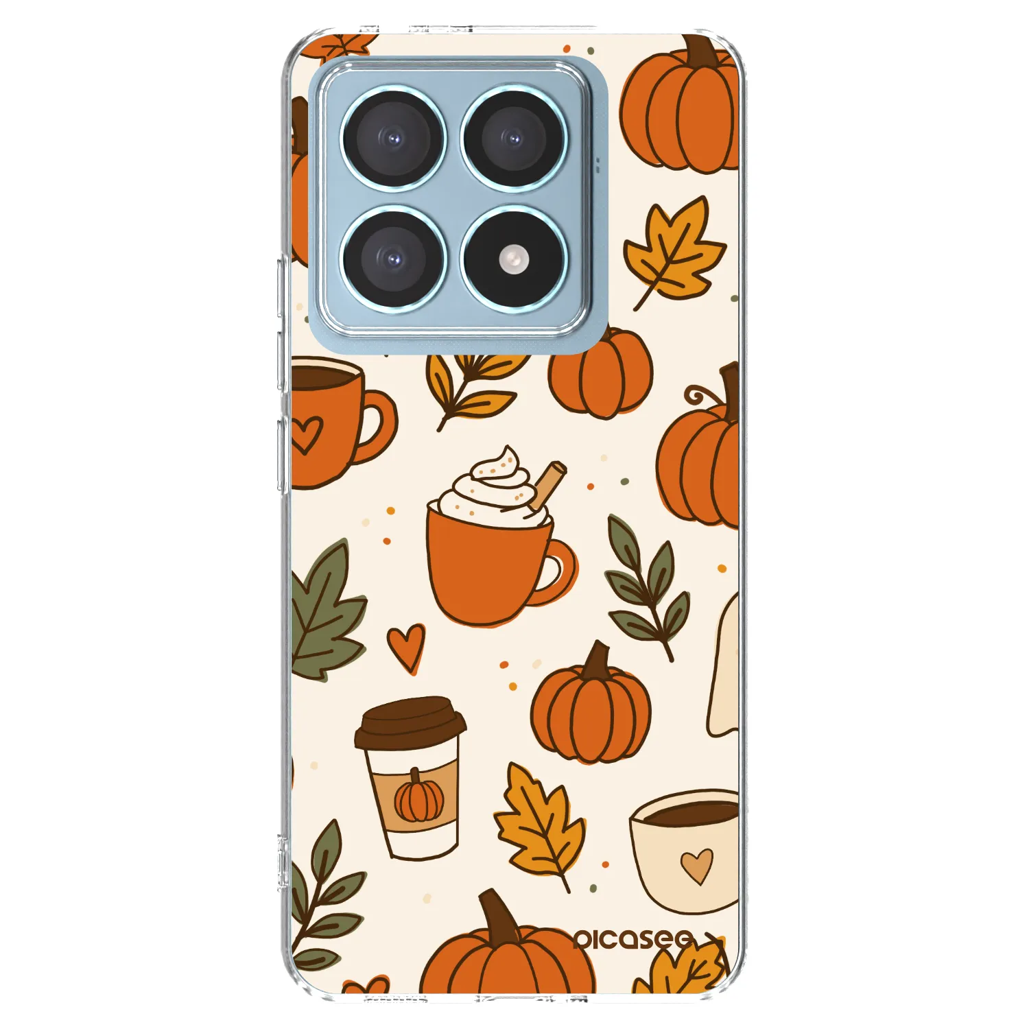 Picasee silikonski prozorni ovitek za Xiaomi 14T Pro - Fall vibes
