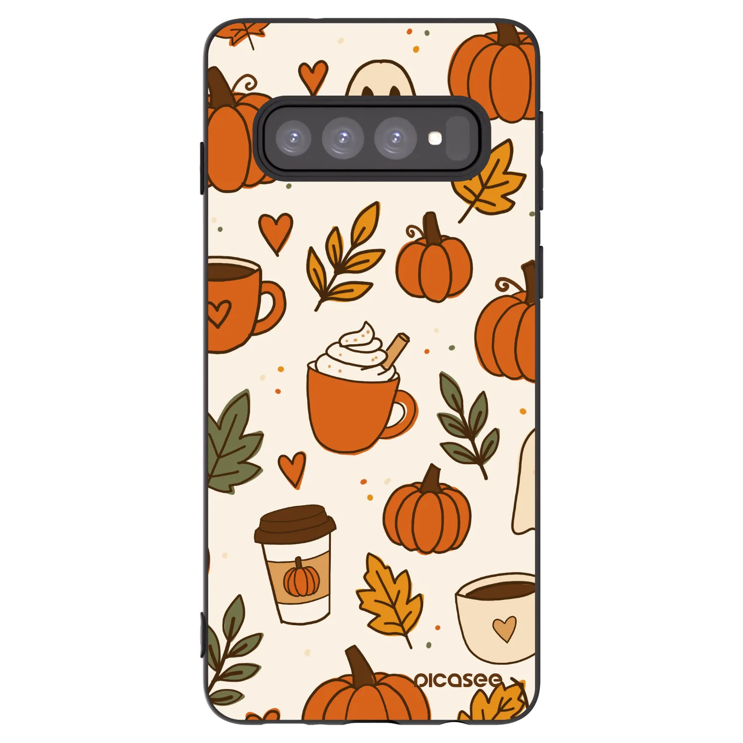 Picasee silikonski črni ovitek za Samsung Galaxy S10 G973 - Fall vibes