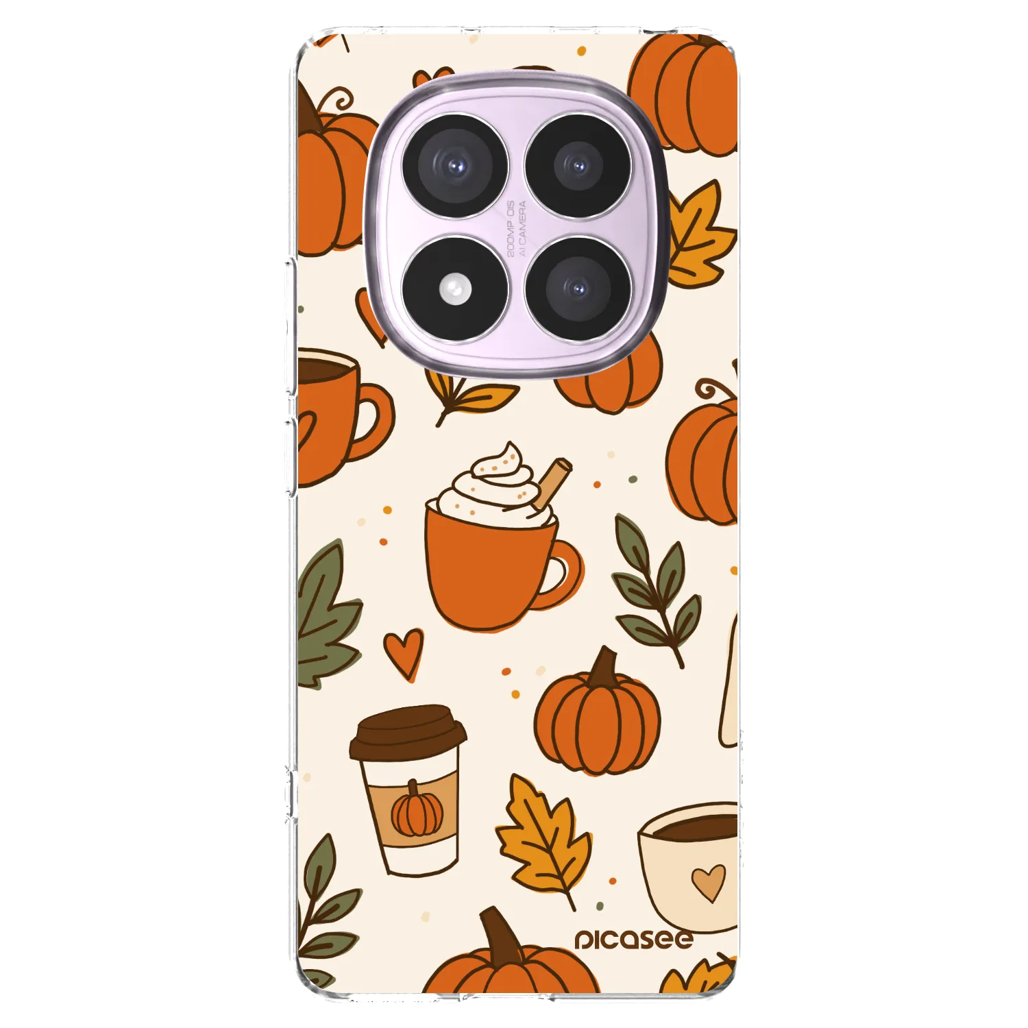 Picasee silikonski prozorni ovitek za Xiaomi Redmi Note 14 Pro 5G - Fall vibes