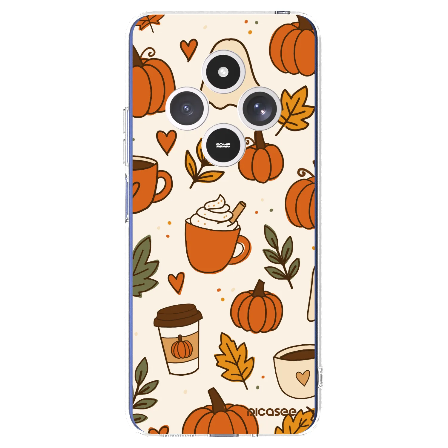 Picasee silikonski prozorni ovitek za Xiaomi Redmi 14C - Fall vibes