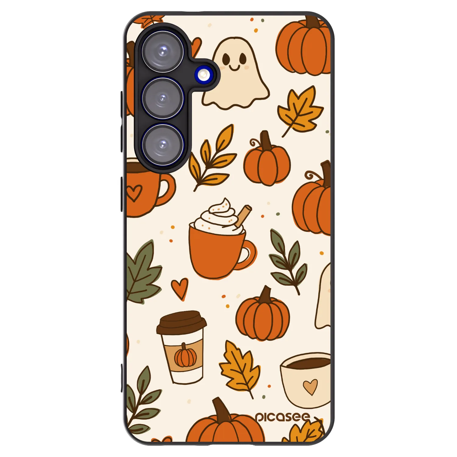 Picasee silikonski črni ovitek za Samsung Galaxy S25 5G - Fall vibes