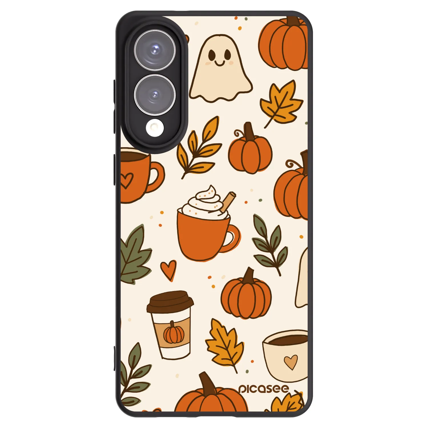 Picasee silikonski črni ovitek za Samsung Galaxy S25 Edge 5G - Fall vibes