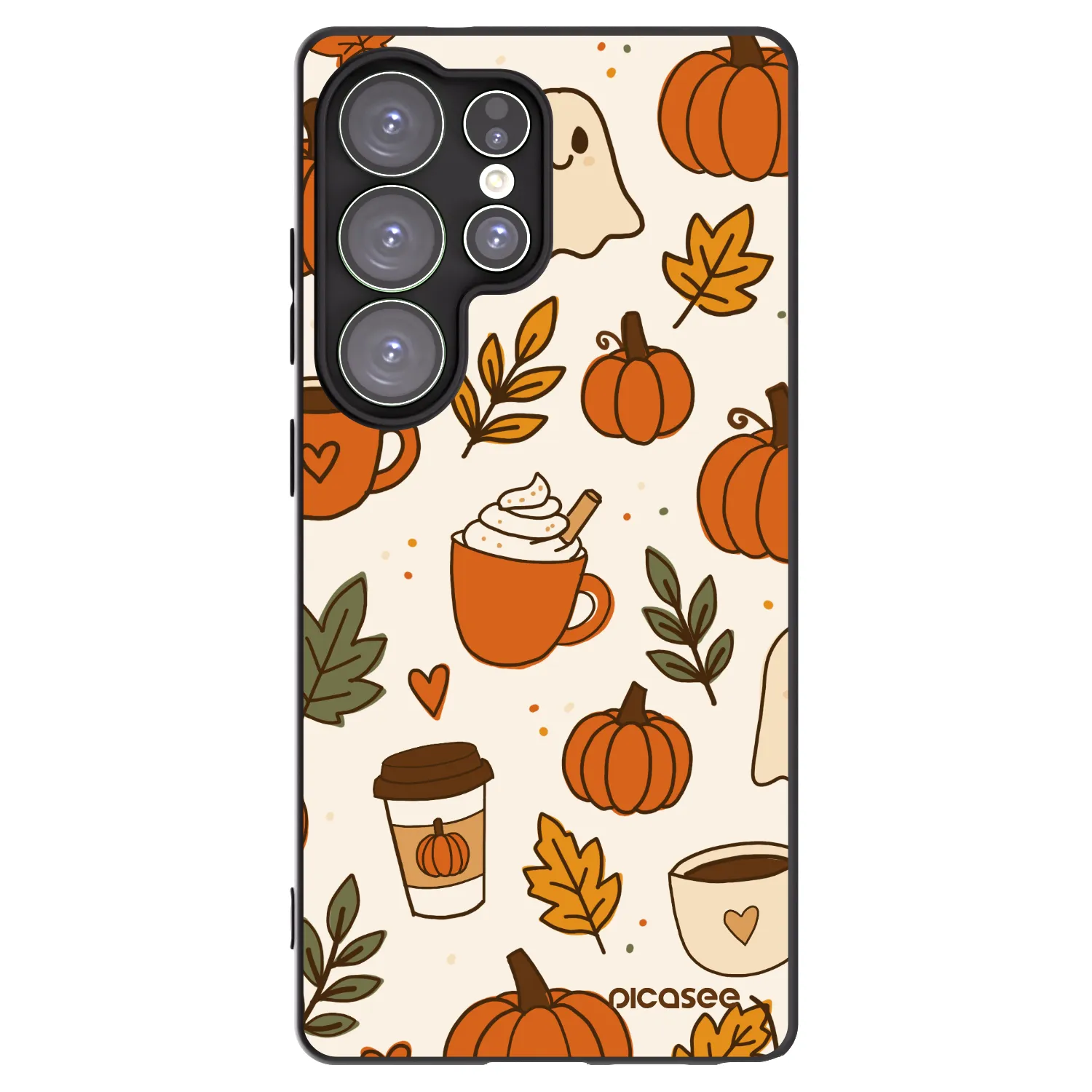 Picasee silikonski črni ovitek za Samsung Galaxy S25 Ultra 5G - Fall vibes