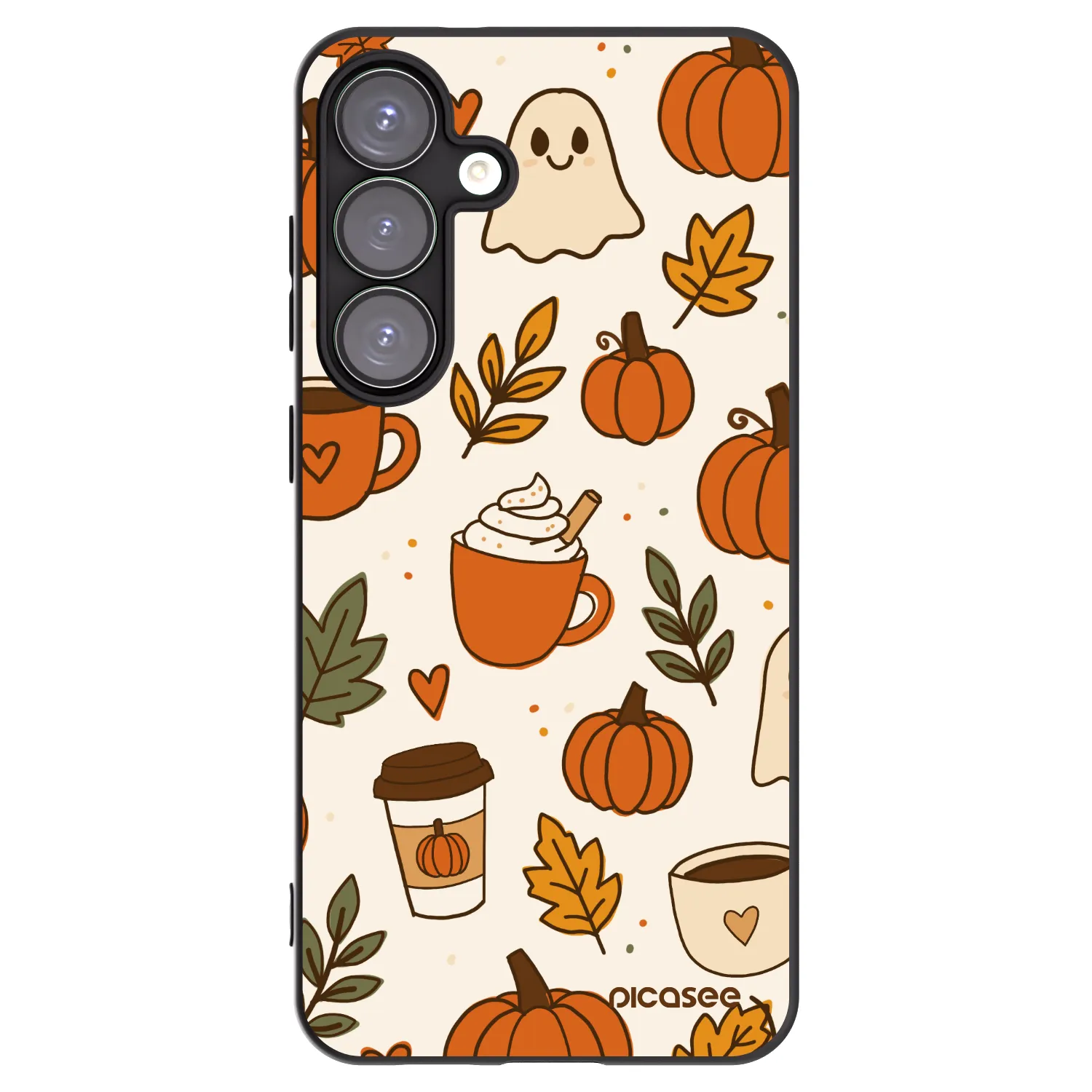 Picasee silikonski črni ovitek za Samsung Galaxy S25+ 5G - Fall vibes