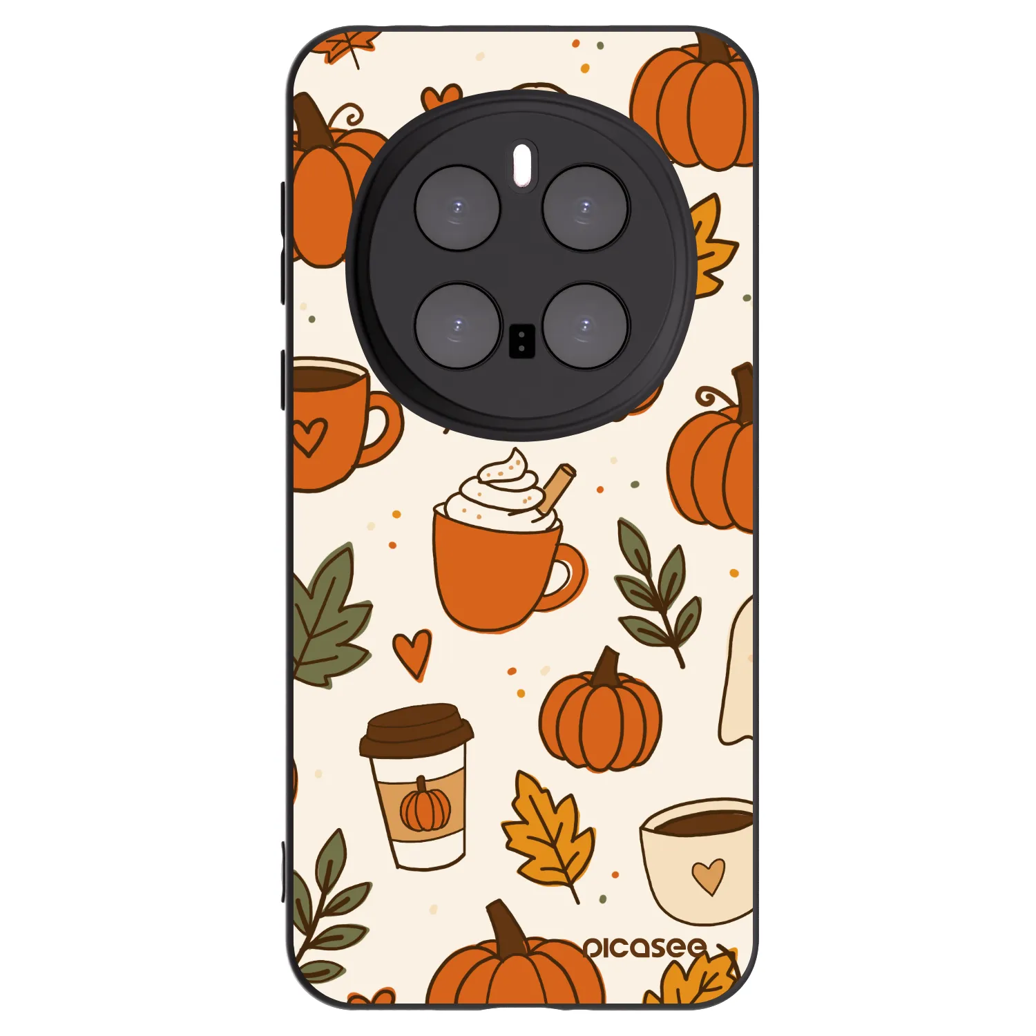 Picasee silikonski črni ovitek za Honor Magic7 Pro 5G - Fall vibes