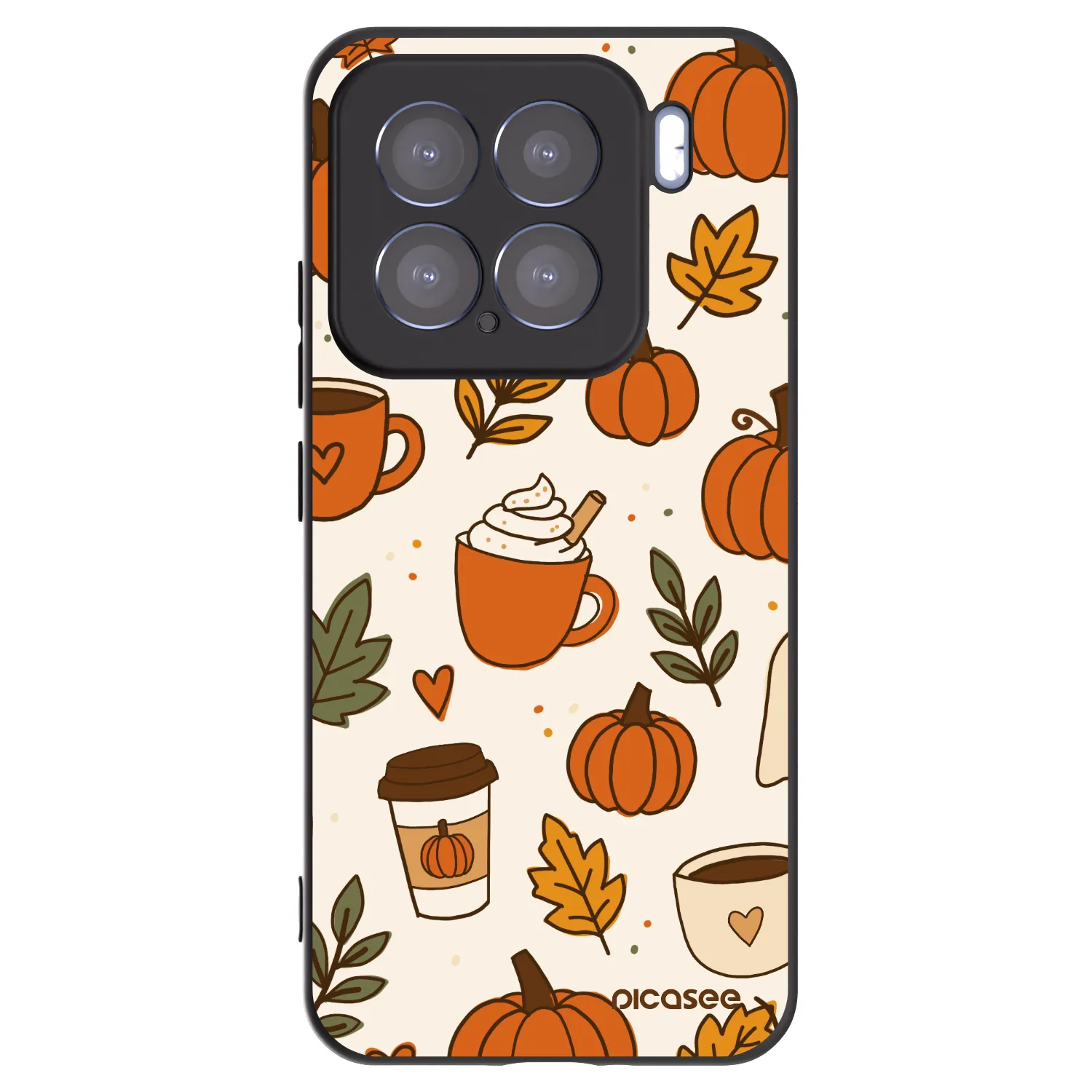 Picasee silikonski črni ovitek za Xiaomi 15 - Fall vibes