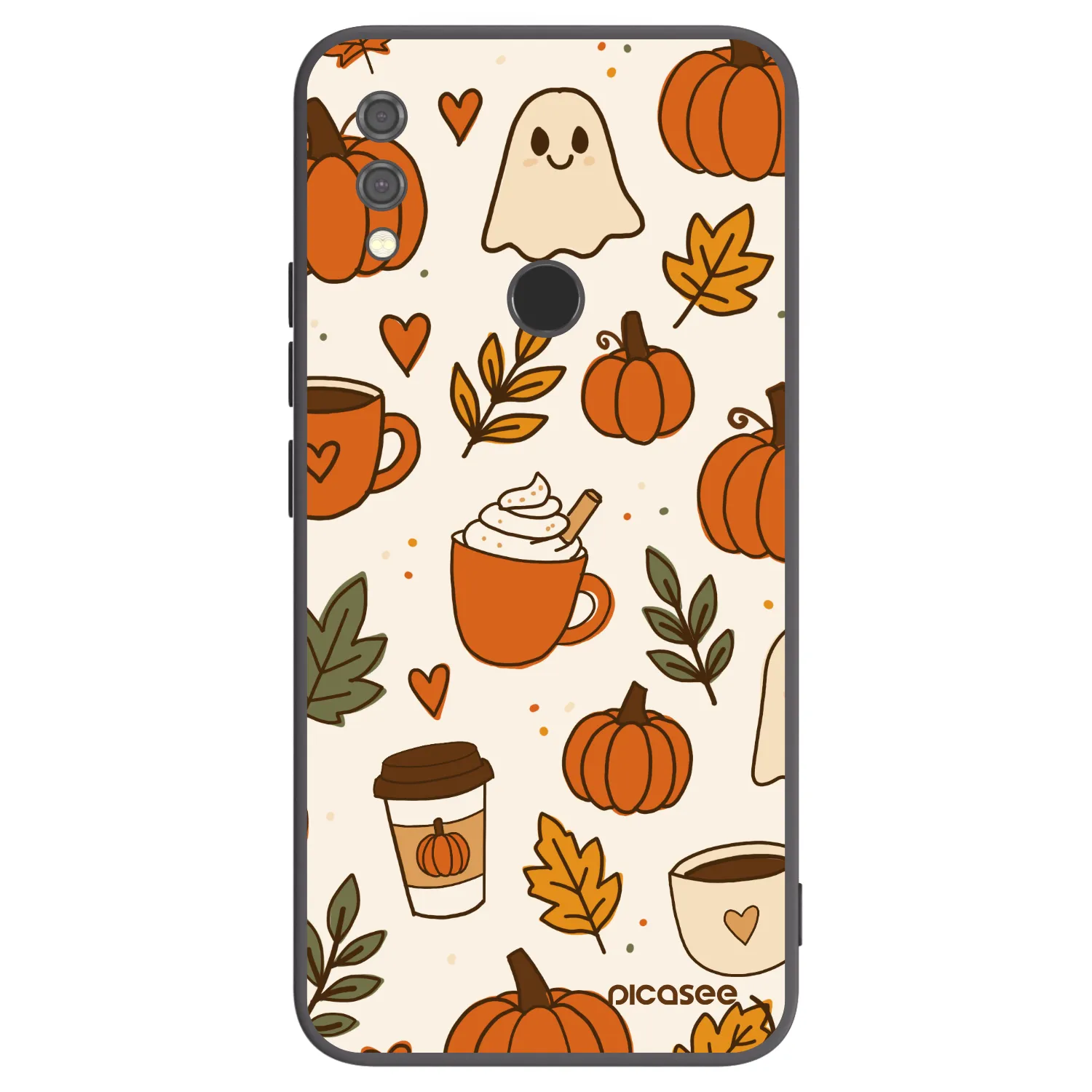 Picasee silikonski črni ovitek za Xiaomi Redmi Note 7 - Fall vibes