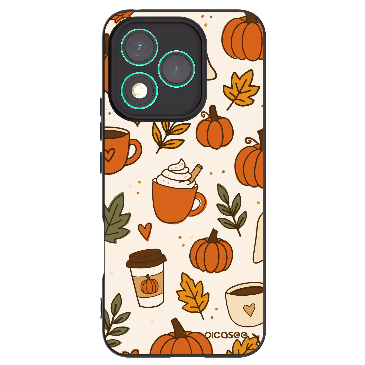Picasee silikonski črni ovitek za Honor 400 Lite 5G - Fall vibes