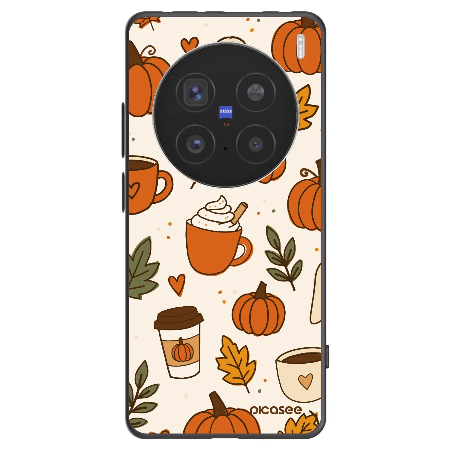 Picasee silikonski črni ovitek za Vivo X200 Pro - Fall vibes