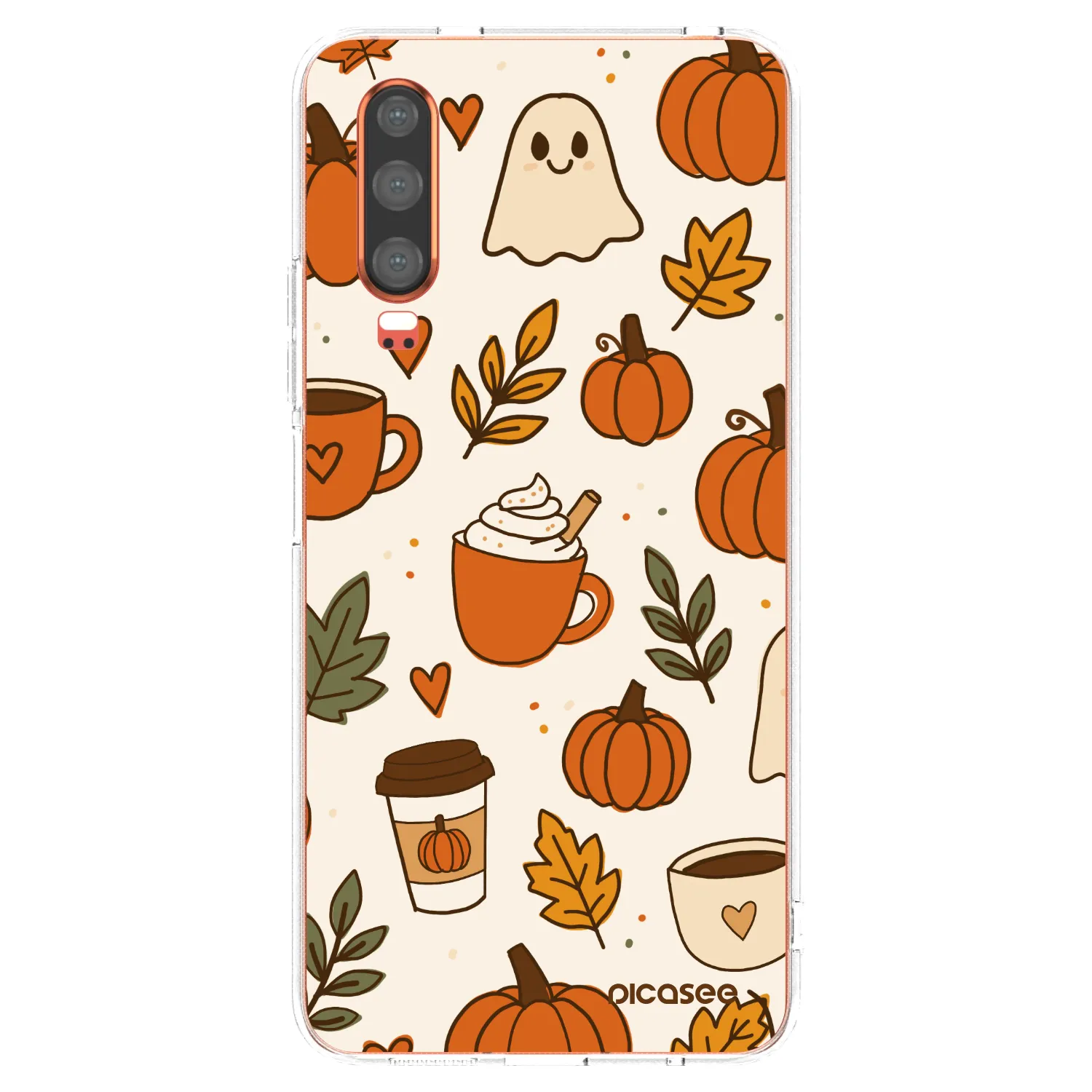 Picasee silikonski prozorni ovitek za Huawei P30 - Fall vibes