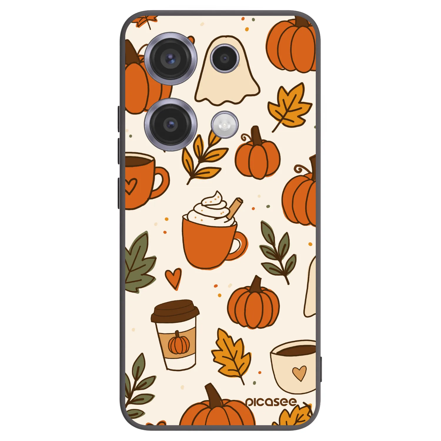 Picasee silikonski črni ovitek za Xiaomi Redmi Note 14S - Fall vibes